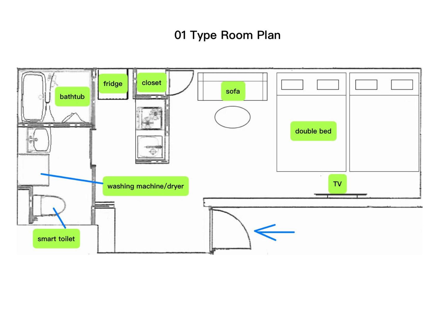 One-Bedroom Apartment photo 2