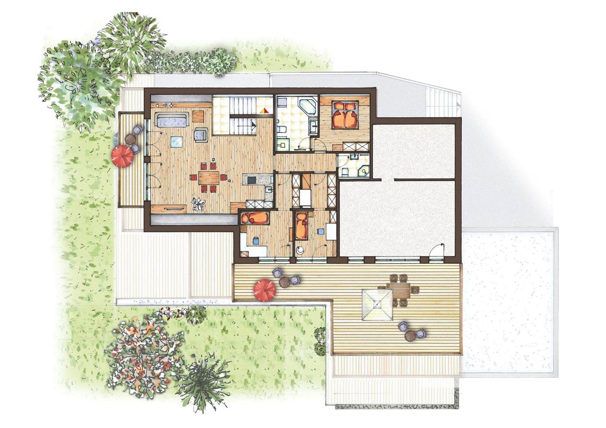 Three-Bedroom Apartment with Mountain View photo 3