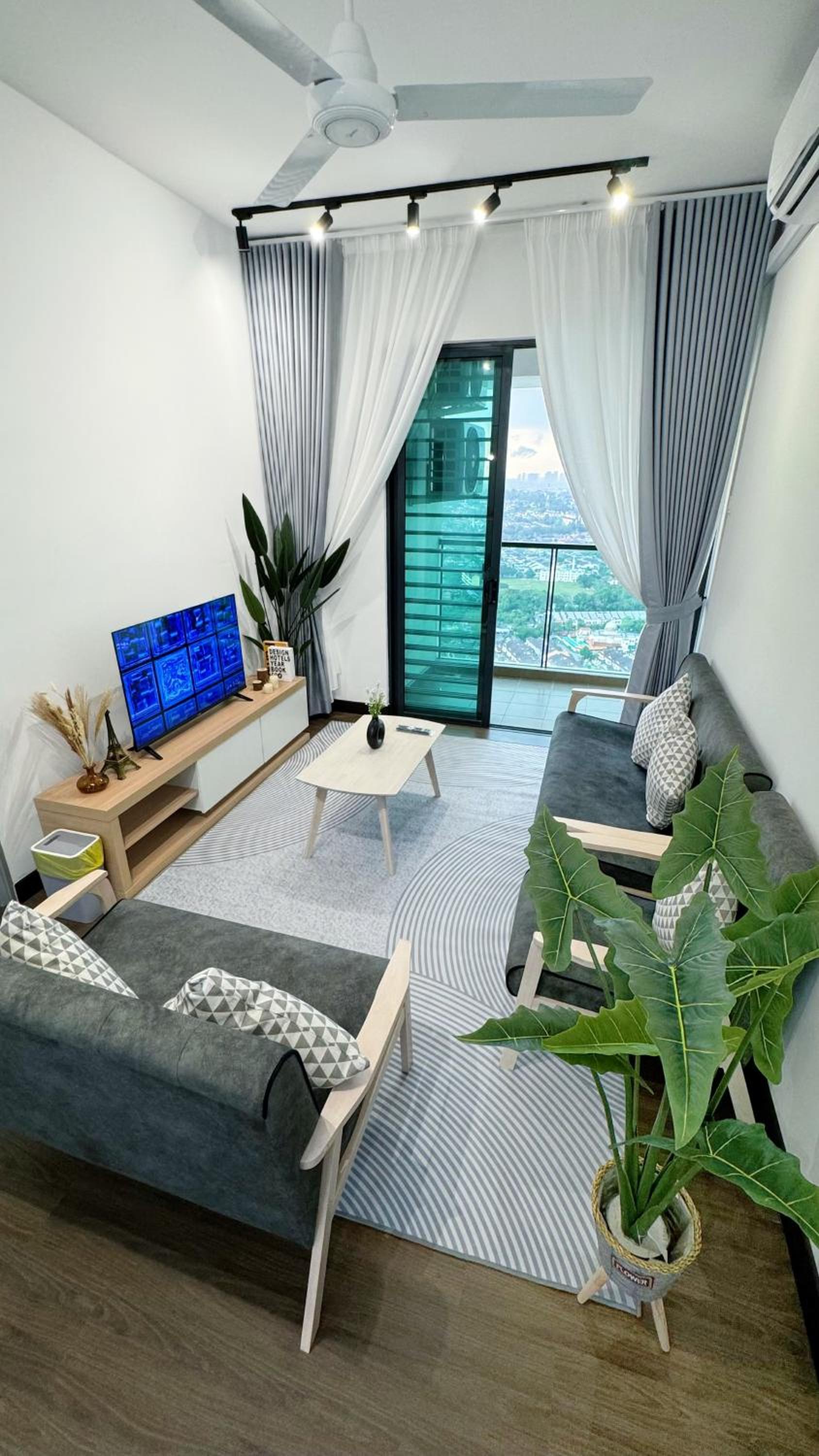 Three-Bedroom Apartment with Park View