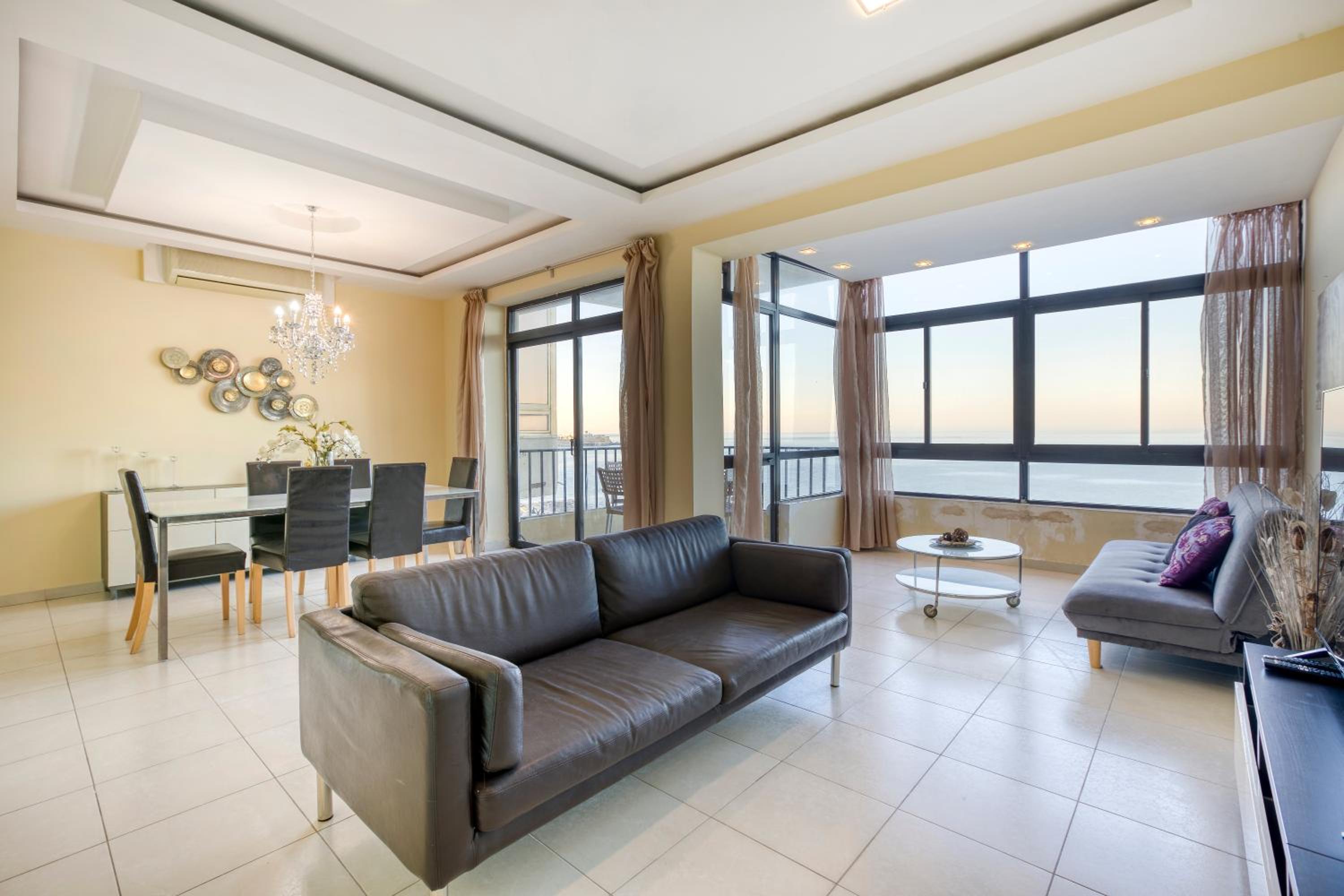 Three-Bedroom Apartment with Sea View