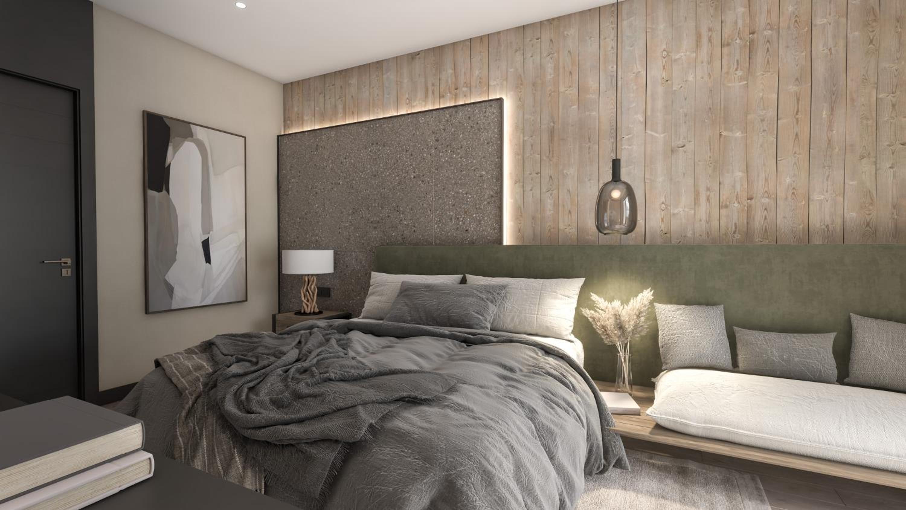 Two-Bedroom Apartment with Balcony