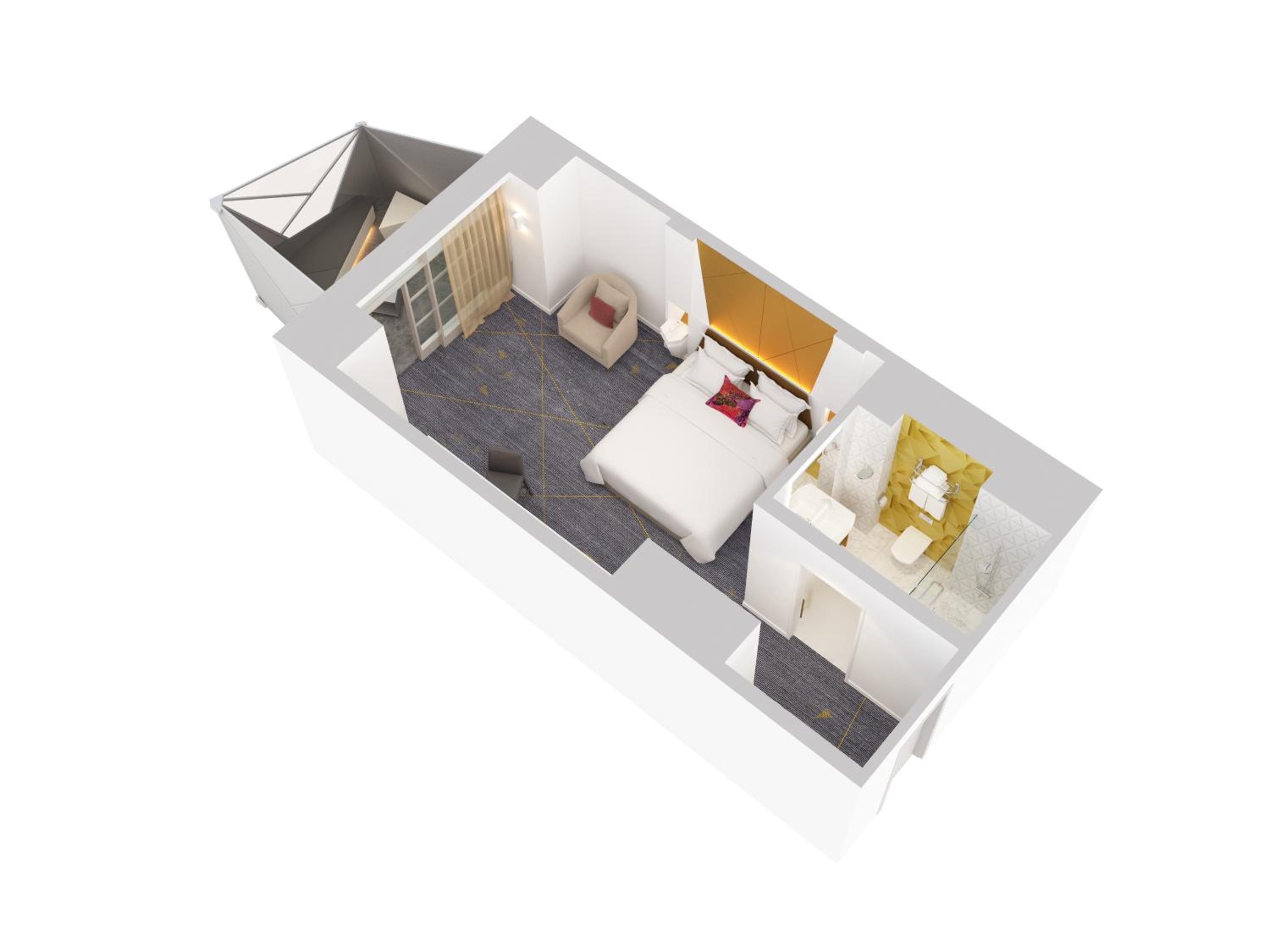 Premier Terrace King Studio - Hearing Accessible
