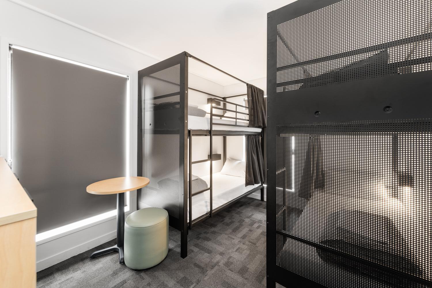 Bed in 4-Bed Female Dormitory Room with Shared Bathroom
