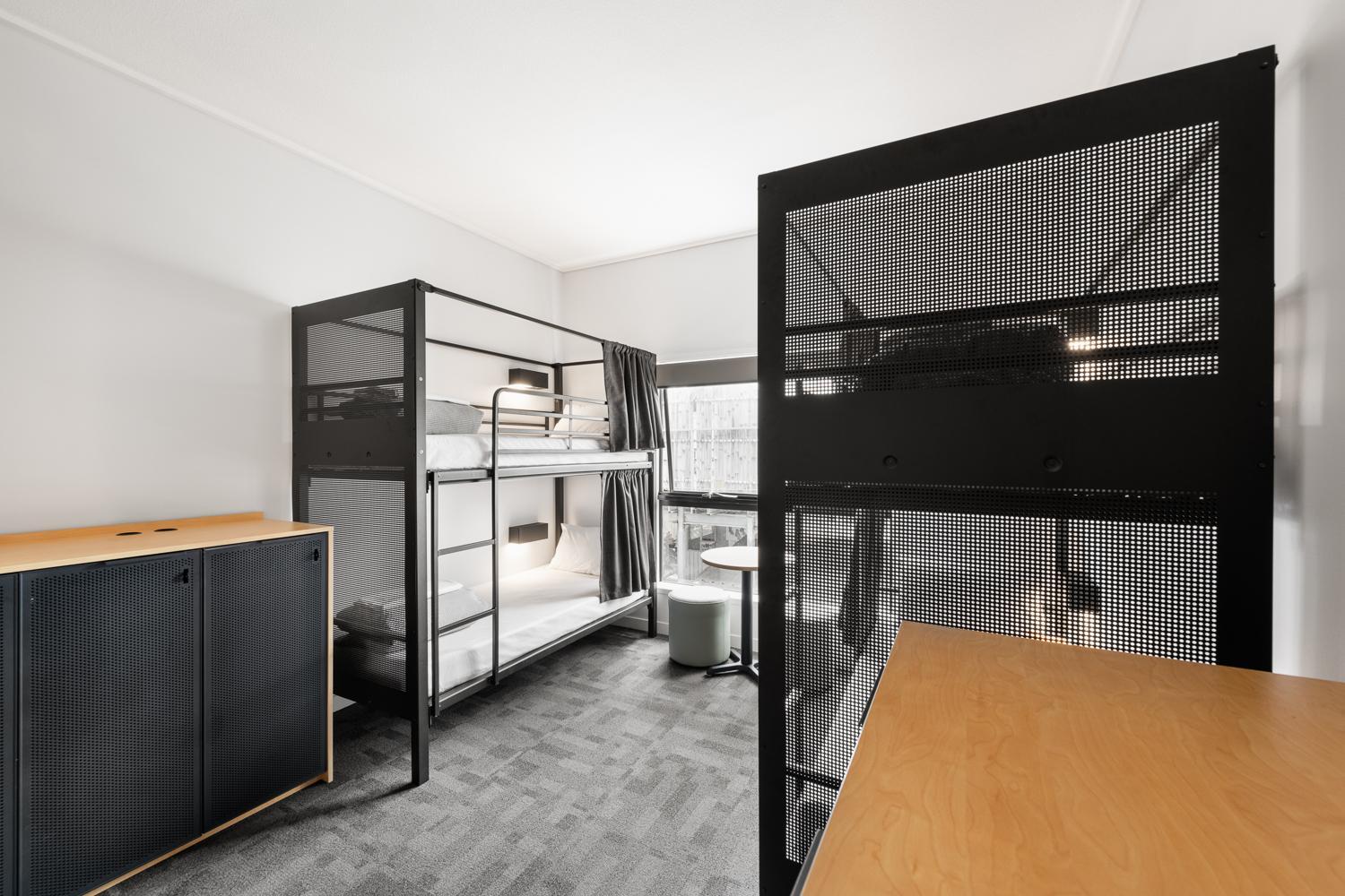 Bed in 6-Bed Female Dormitory Room with Shared Bathroom