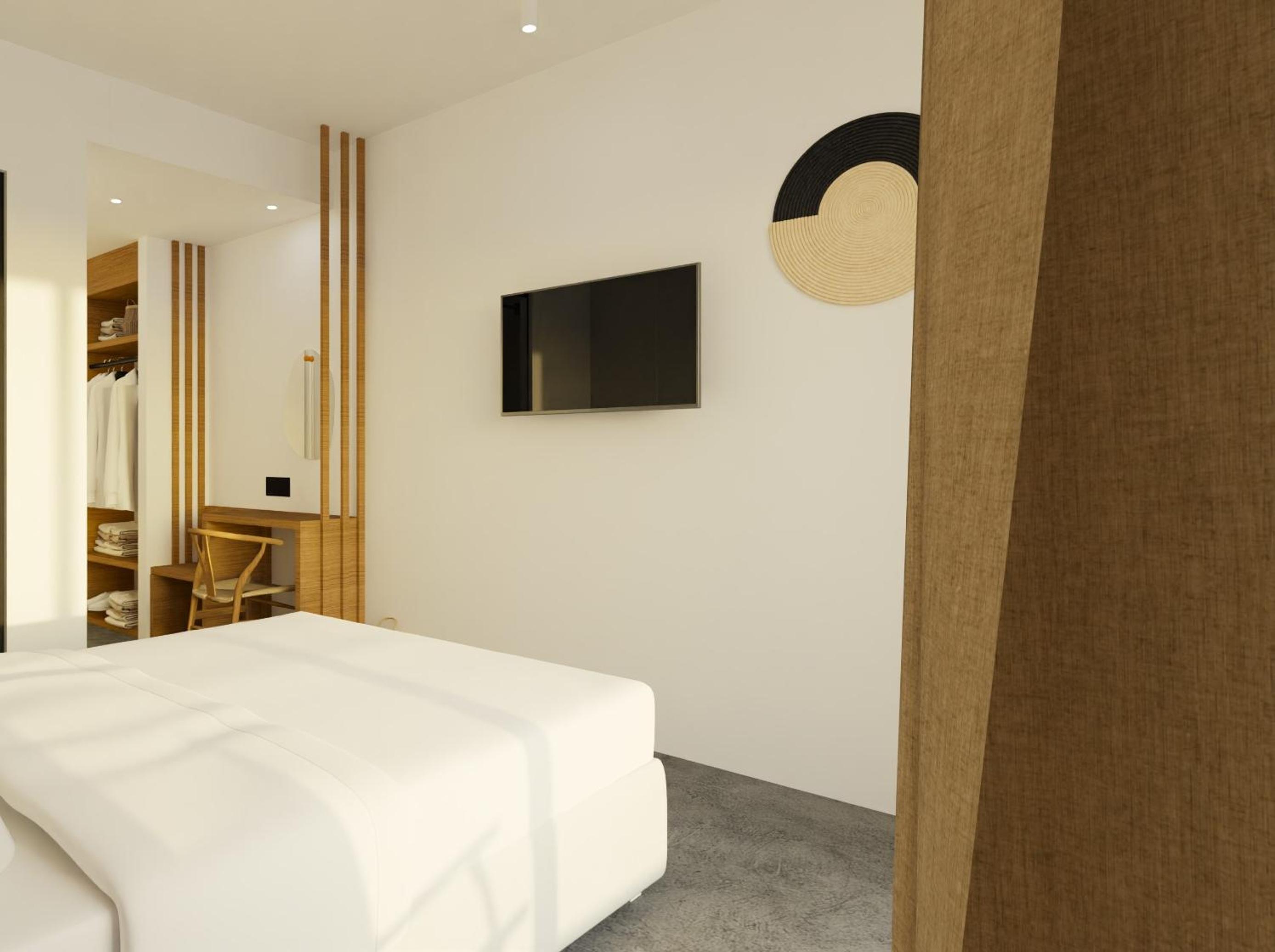 Superior Deluxe Double or Twin Room with Balcony and Pontikonisi island view - Photo 8