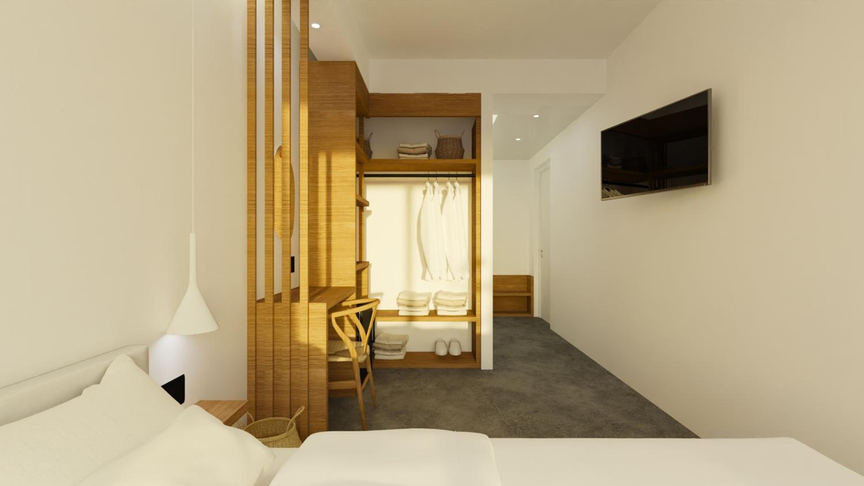 Superior Deluxe Double or Twin Room with Balcony and Pontikonisi island view - Photo 7