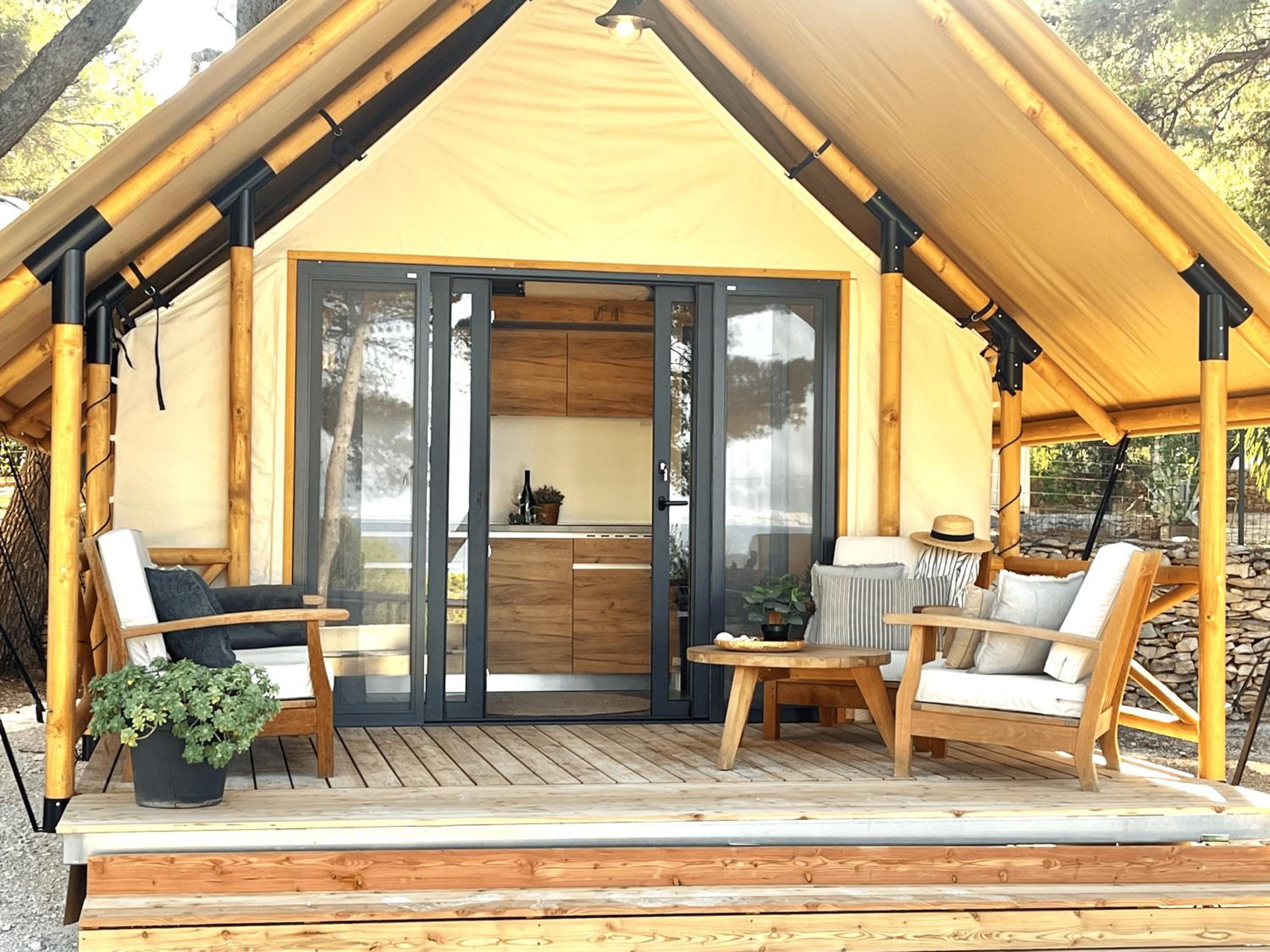 Glamping tent