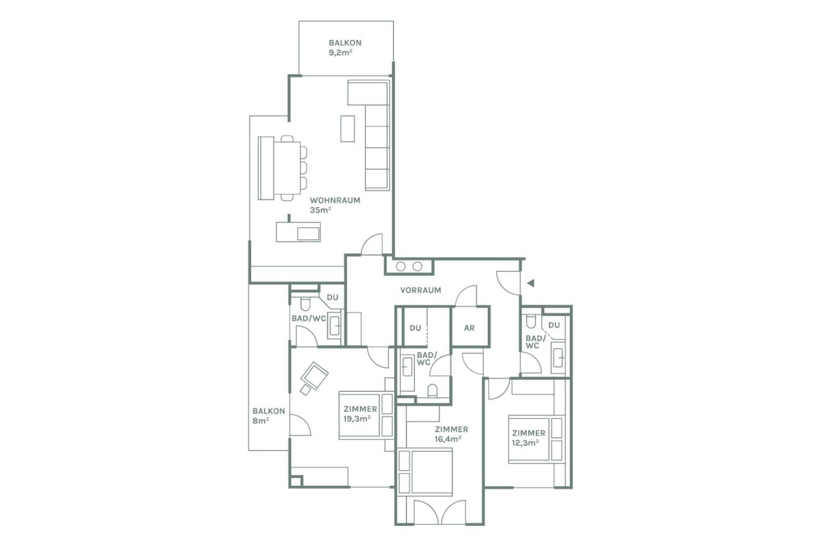 Three-Bedroom Apartment - Top 101 photo 3