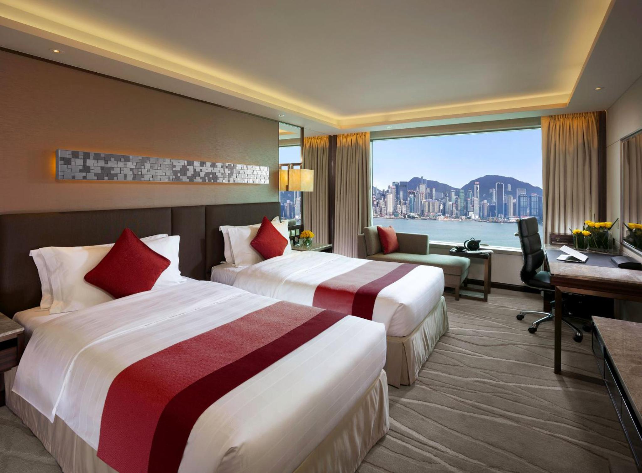 Classic Twin Room with Victoria Harbor View