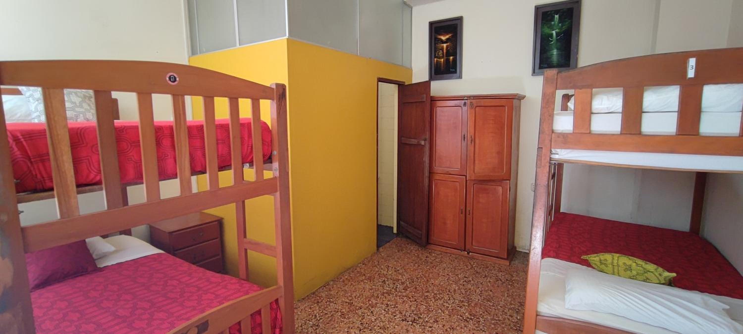 Bed in 4-Bed Dormitory Room with Private Bathroom