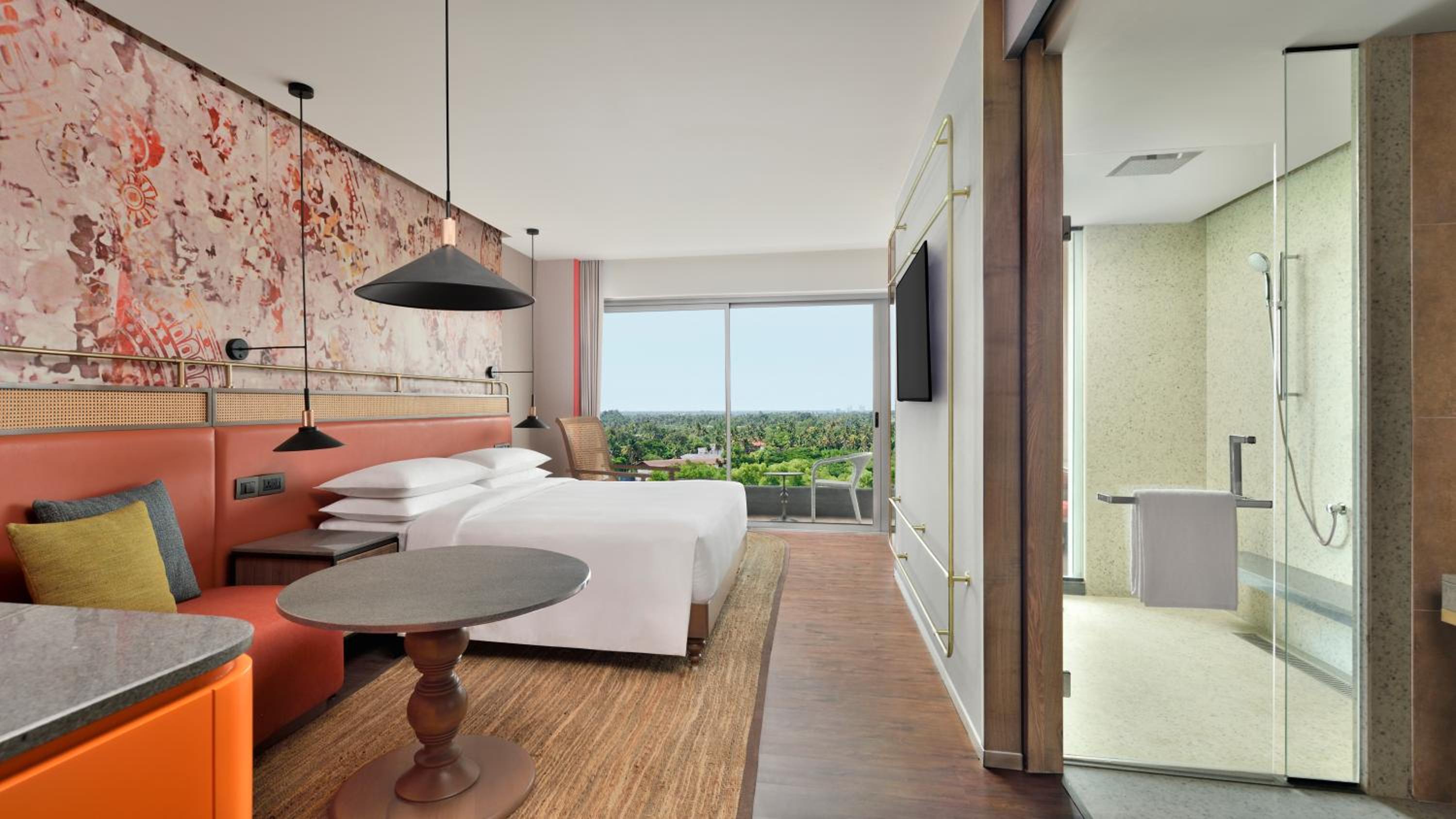 Standard King Room with Balcony – Spacious 538 Square Feet Room with Happy Hours from 11 AM to 6.30 PM