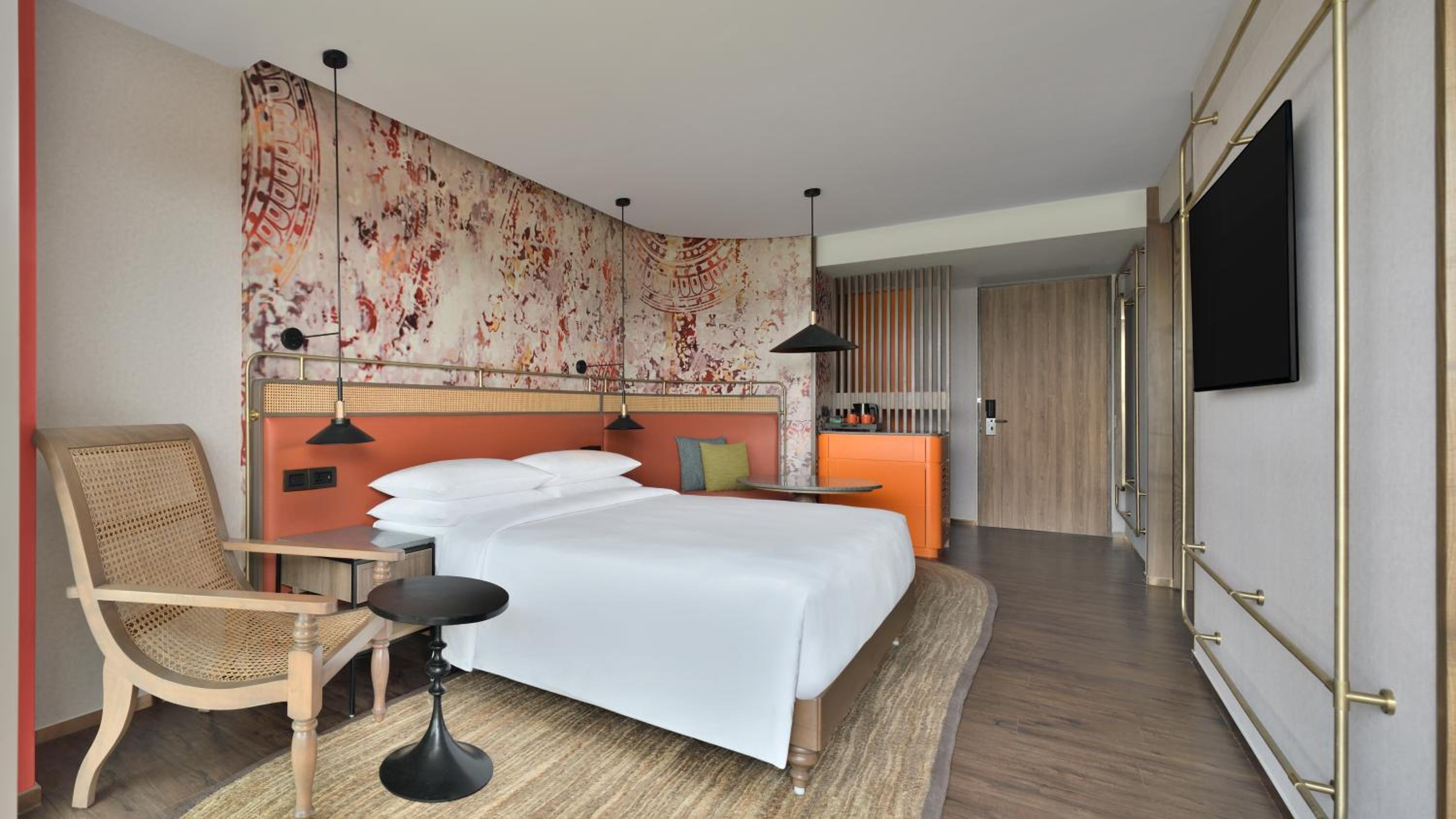 King Room with Backwaters View with Balcony , Happy Hours from 11 AM to 6.30 PM