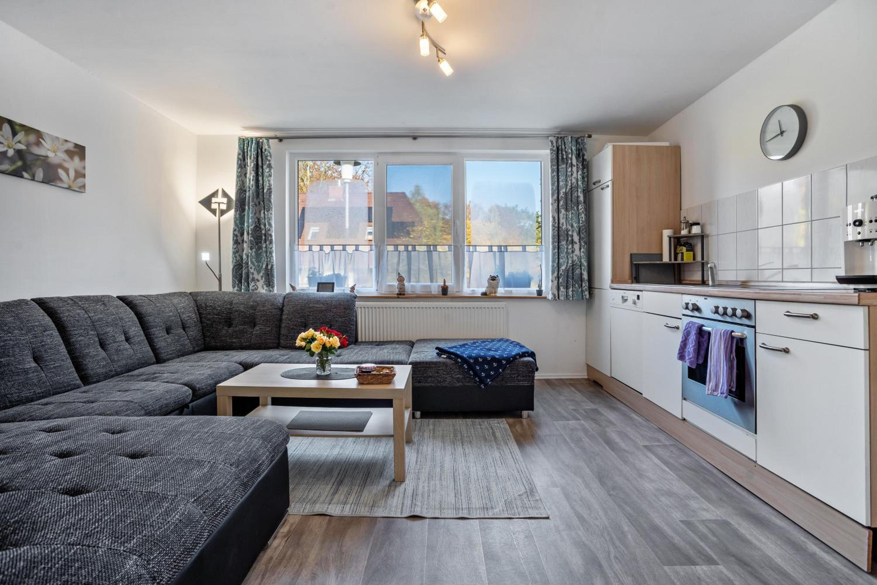 One-Bedroom Apartment with Garden View