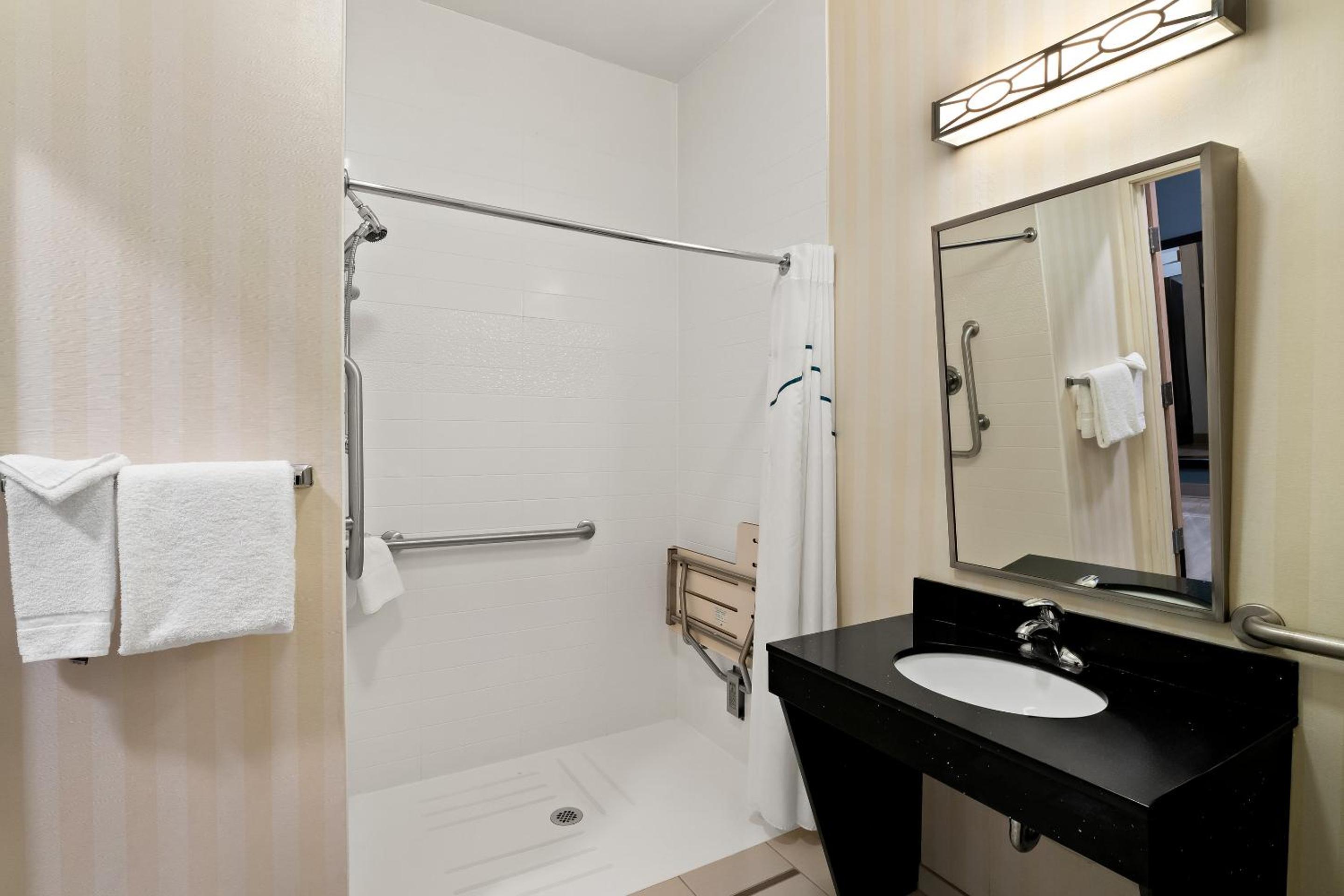Studio Queen Room Disability Access Roll-In Shower Non-Smoking photo 2