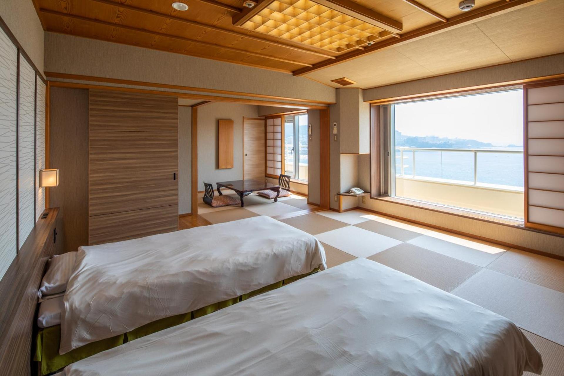 【Aoi Kan】Japanese-style Twin Bed Room with Sea View