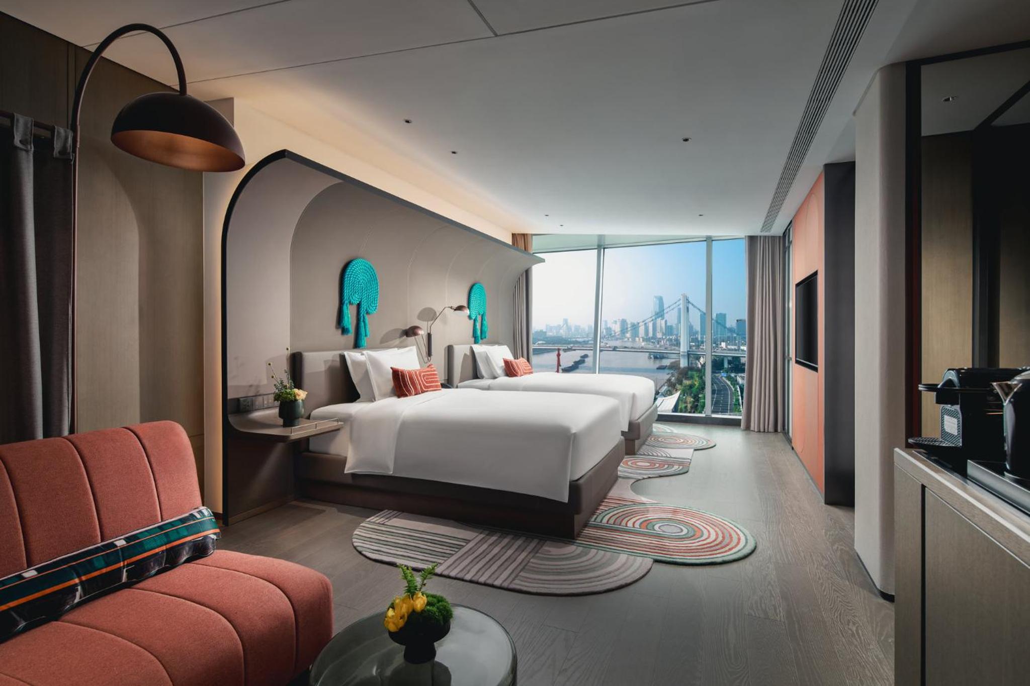 Premium Double Room with Two Double Beds and River View
