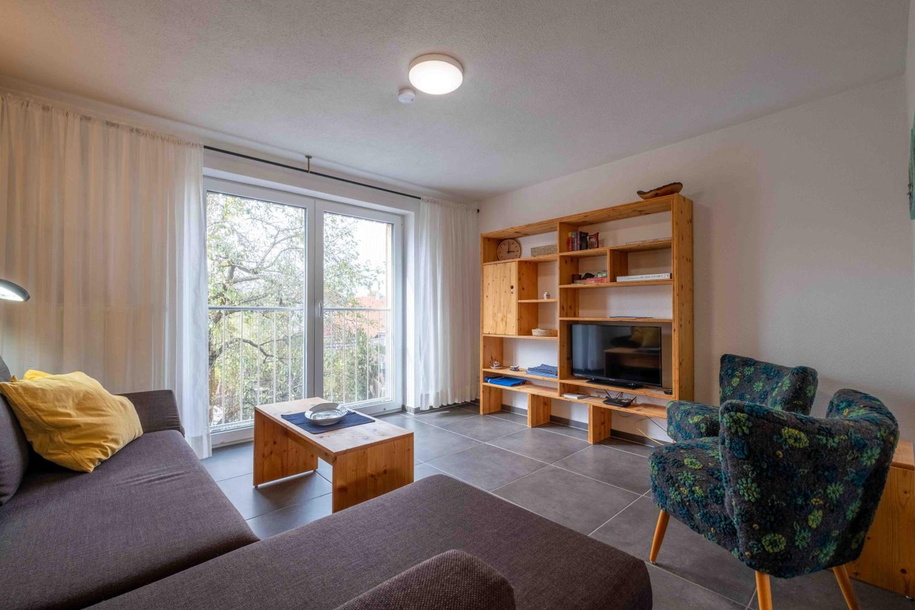 One-Bedroom Apartment with Garden View