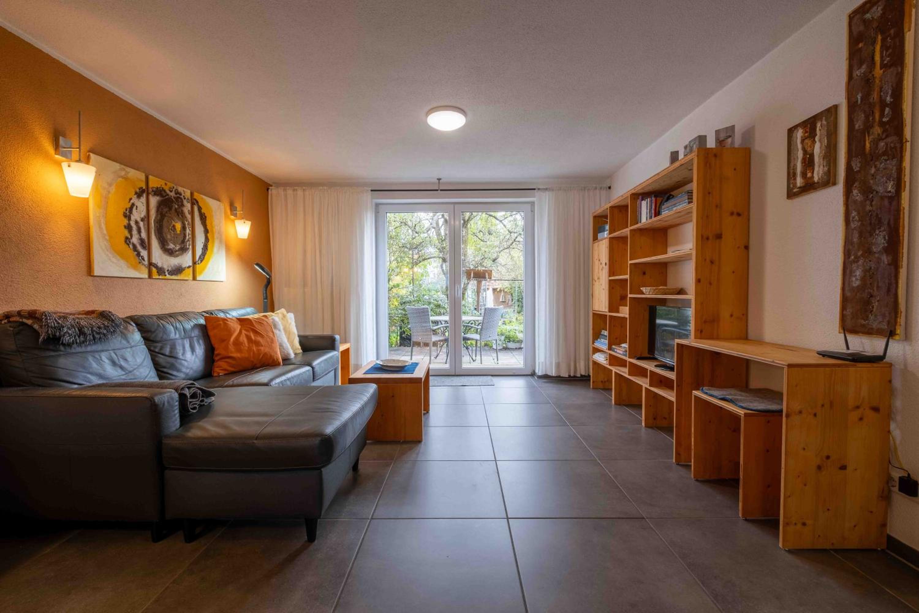 One-Bedroom Apartment with Garden View
