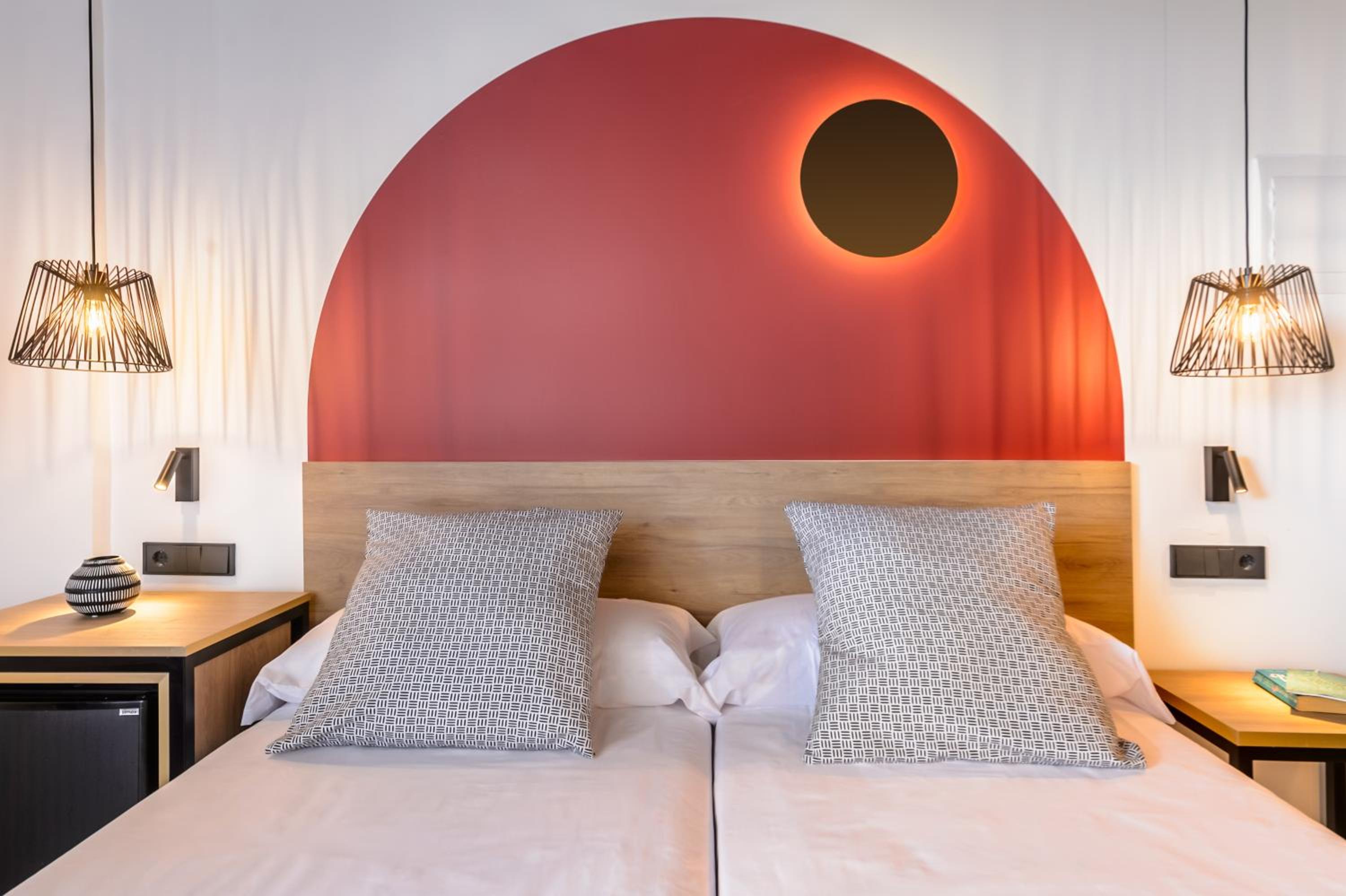 Relax in this stylishly designed sleeping space.