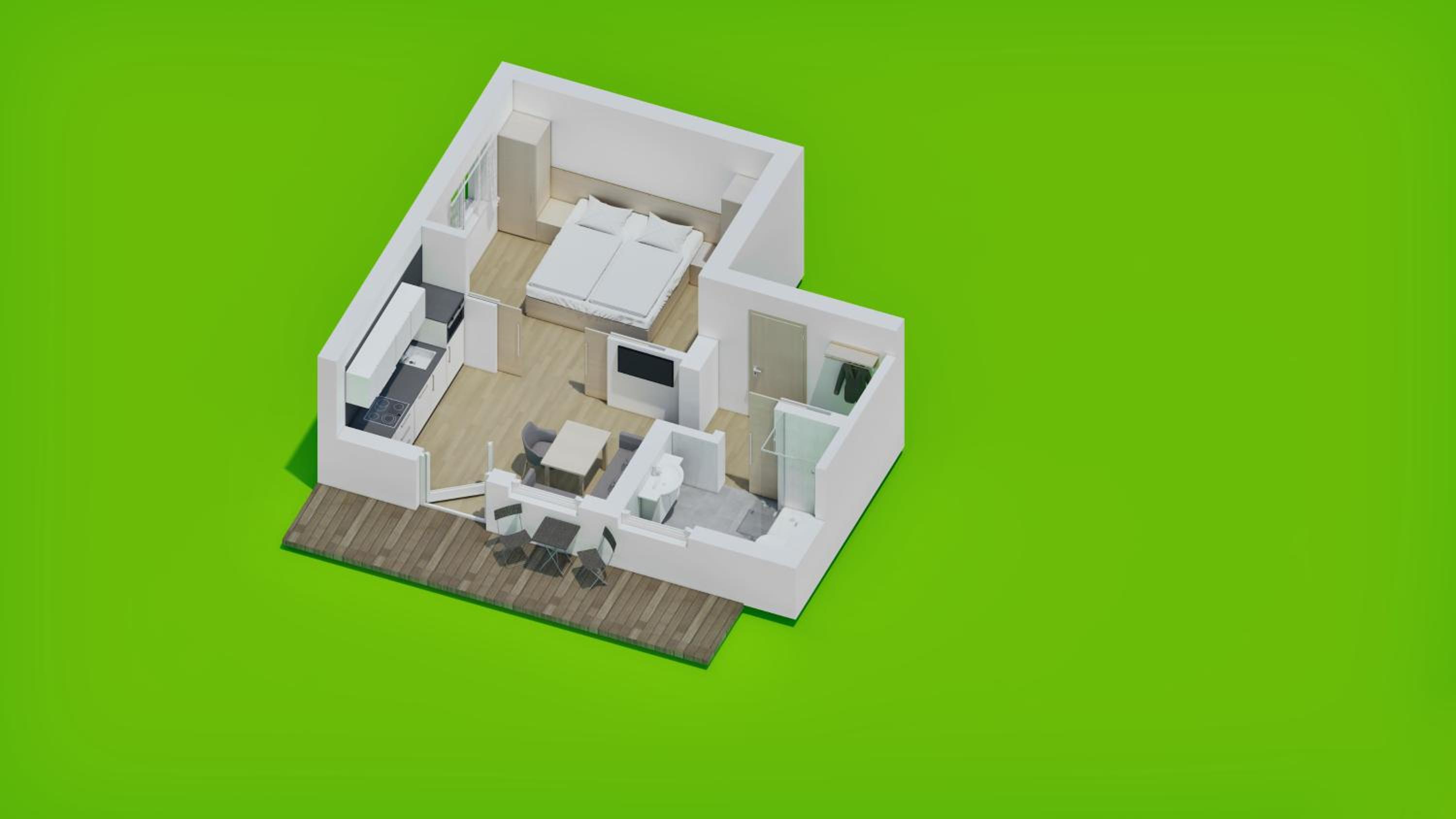 One-Bedroom Apartment photo 1