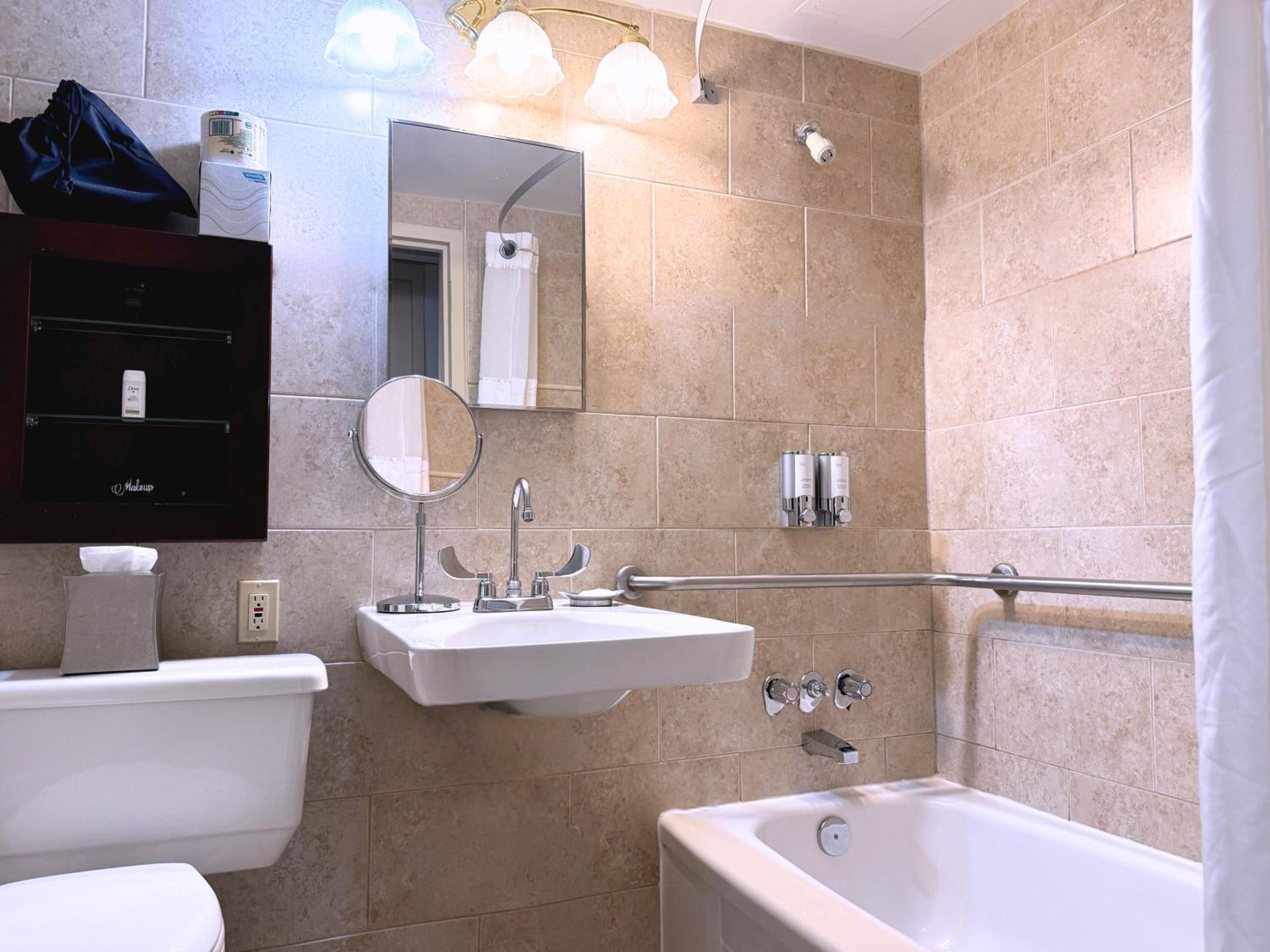bathroom with a sink, toilet, and bathtub