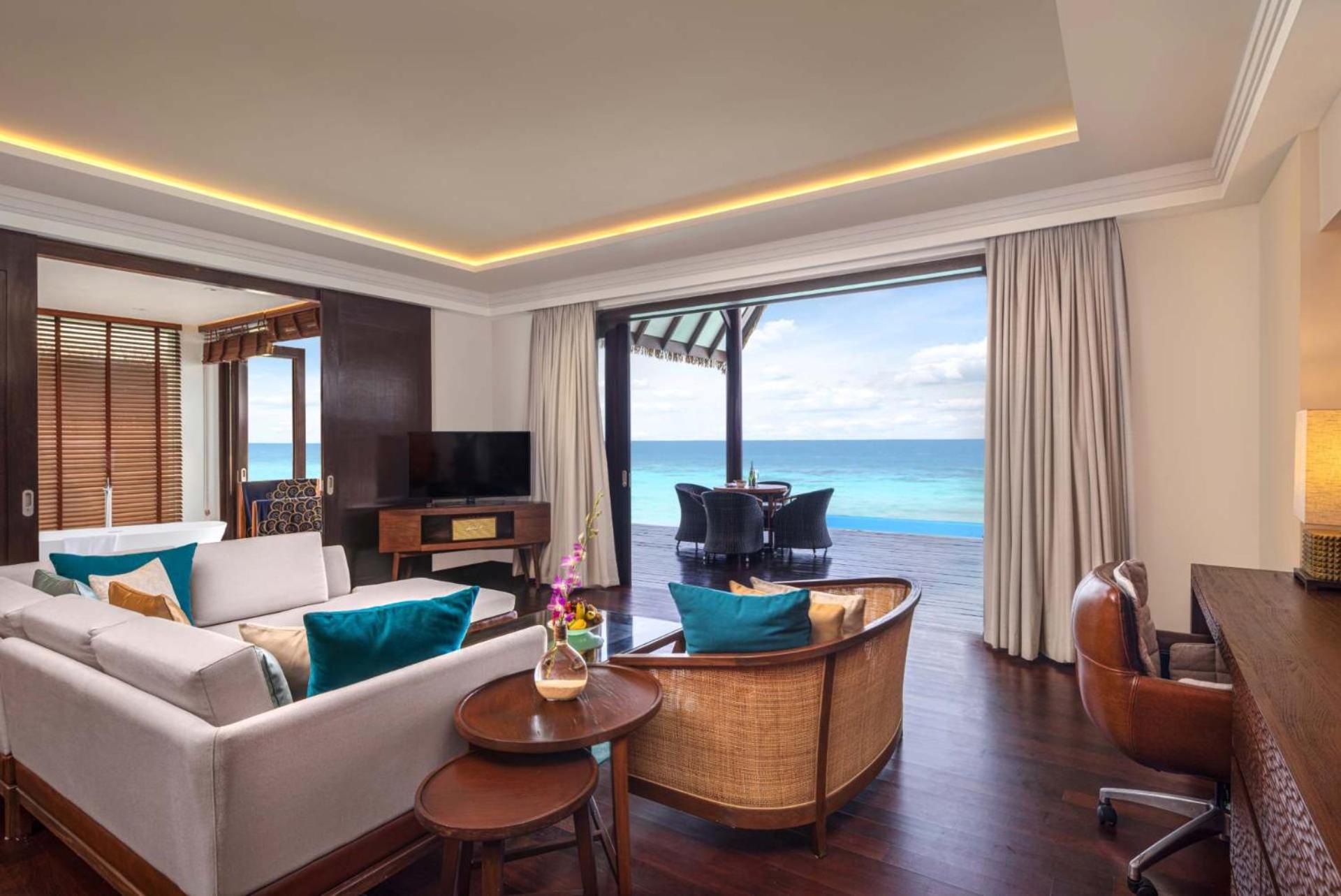 Ocean Suite With Infinity Pool – Personalized Butler Service | Private Sea Plane Lounge Access | Kids Club With Optional Nanny Services | Maldivian Traditional Village Experience | Access To 6 Exceptional Dine-Around Outlets