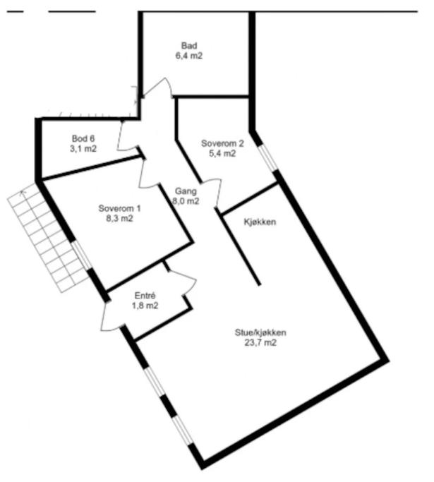 Two-Bedroom Standard Apartment photo 2