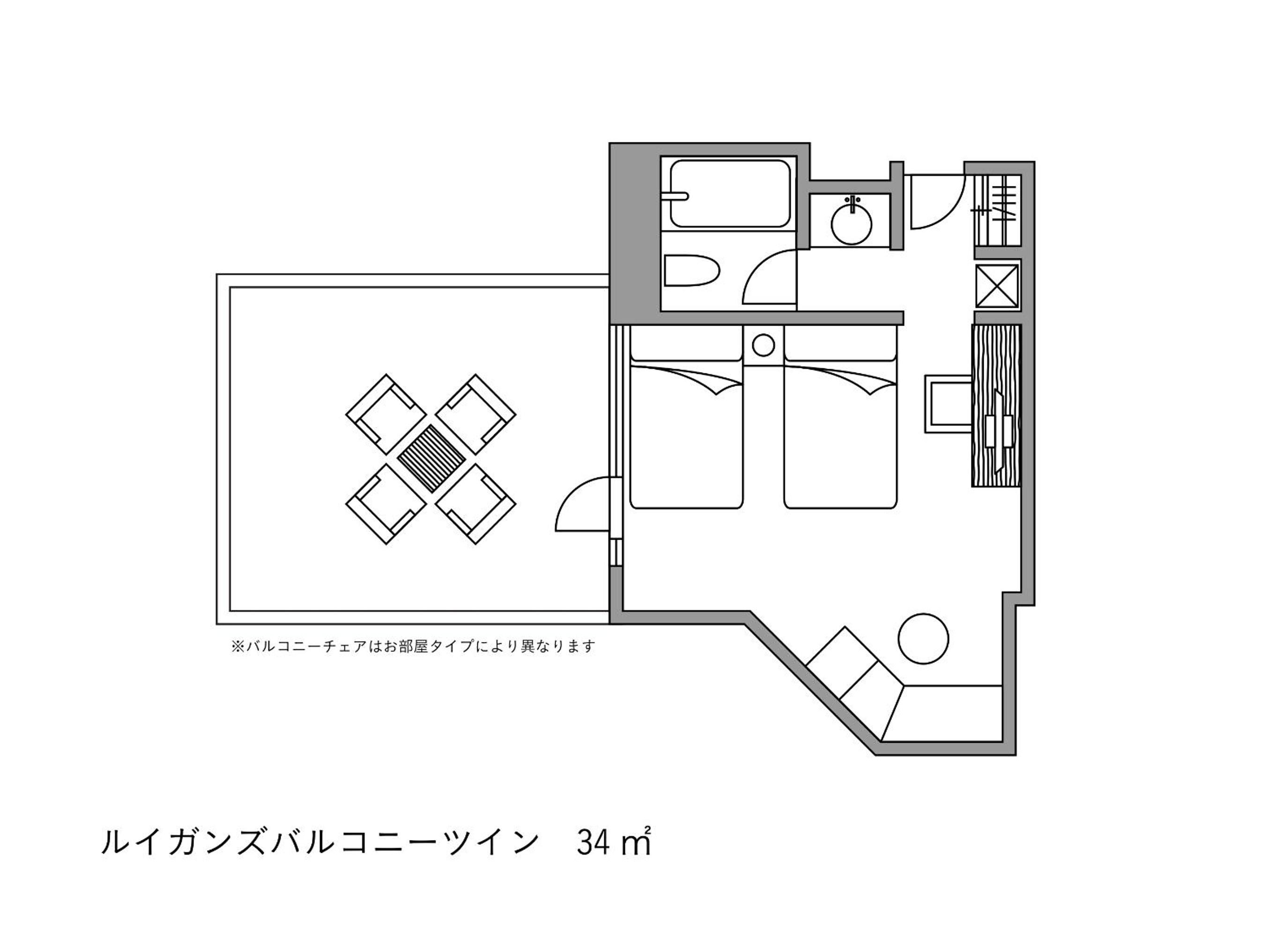 Luigans Twin Room with Balcony - 7th Floor - Photo 3