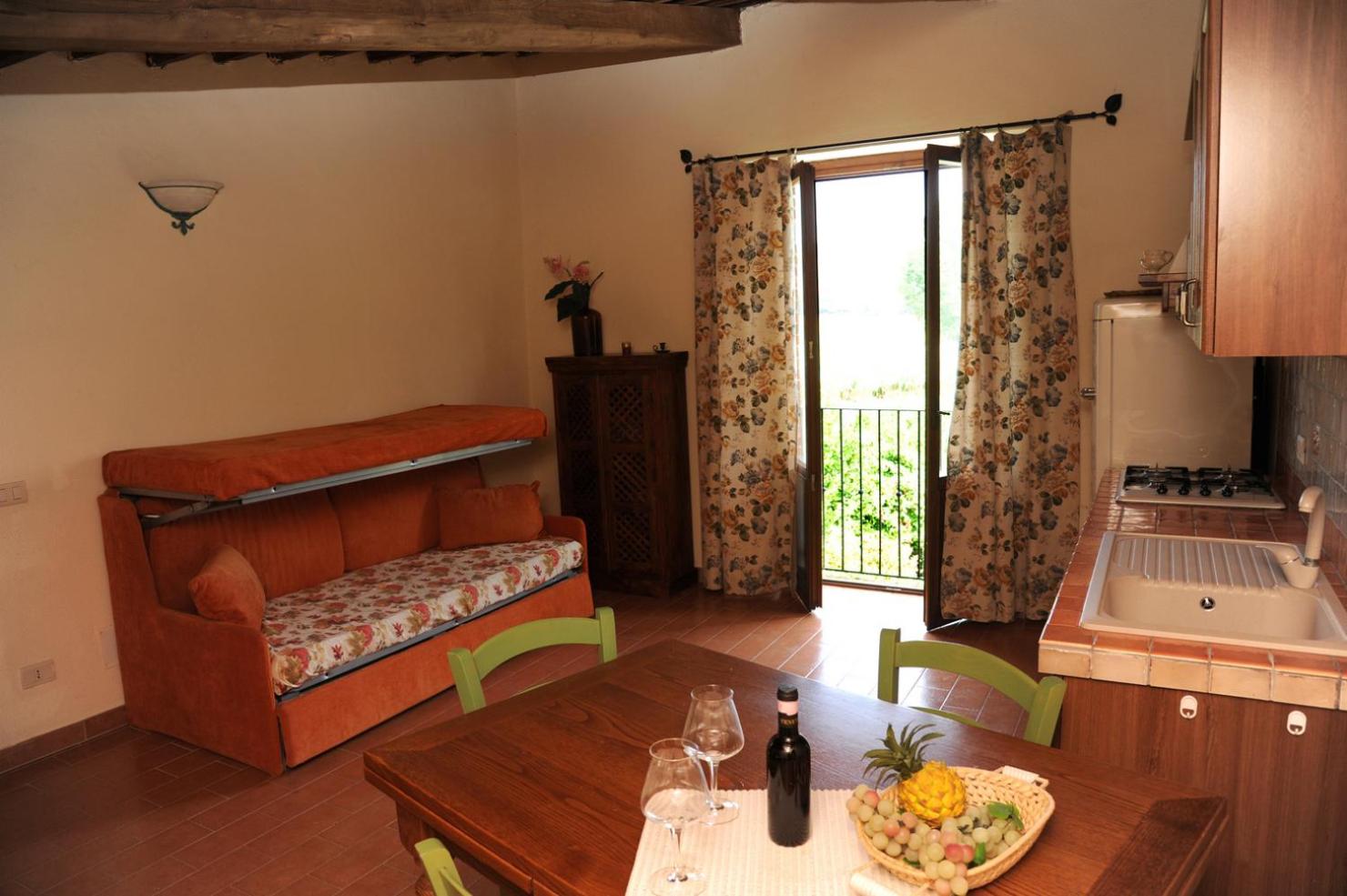 Two-Bedroom Apartment with Balcony and Terrace