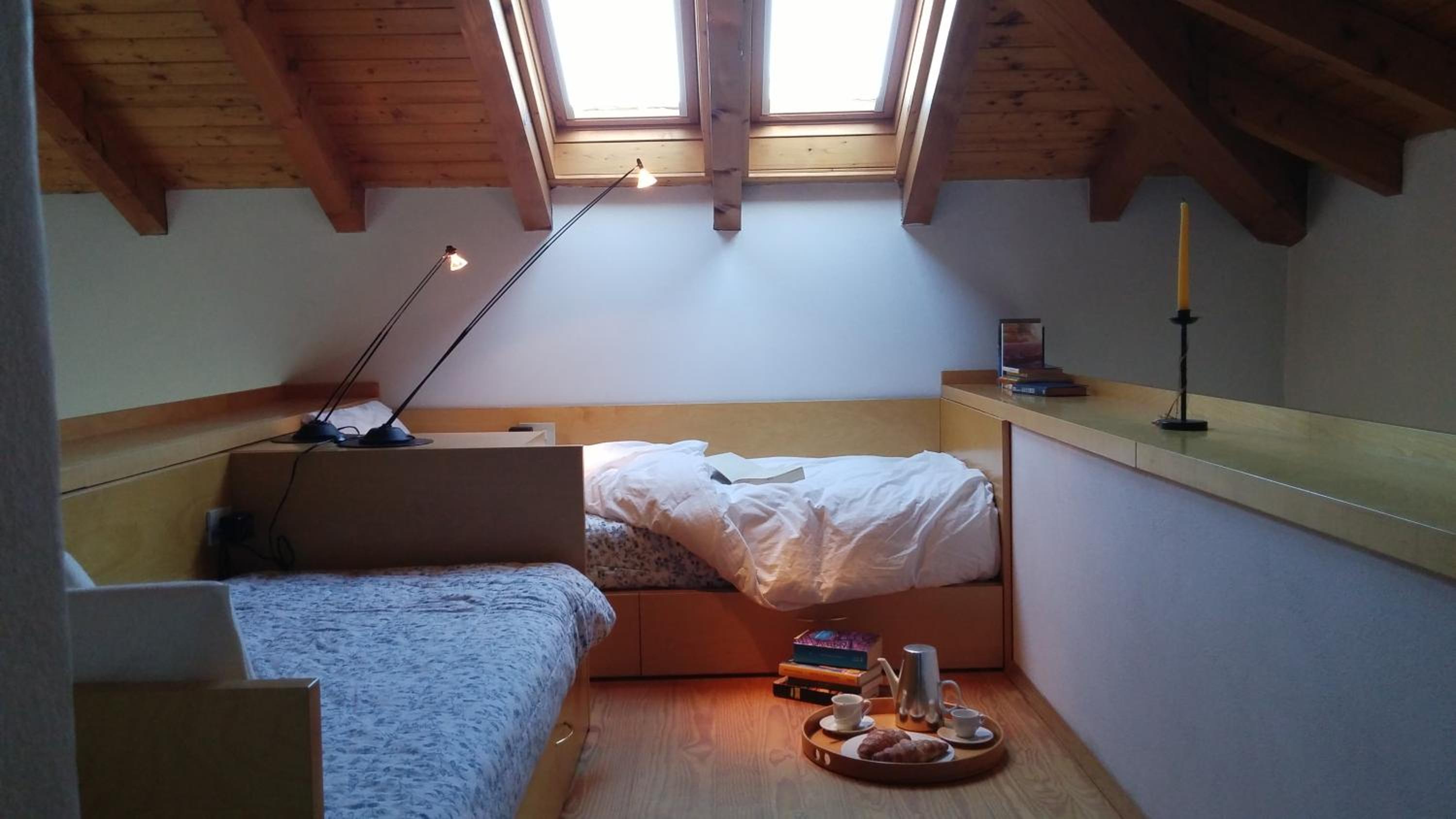 One-Bedroom Loft Apartment with Balcony