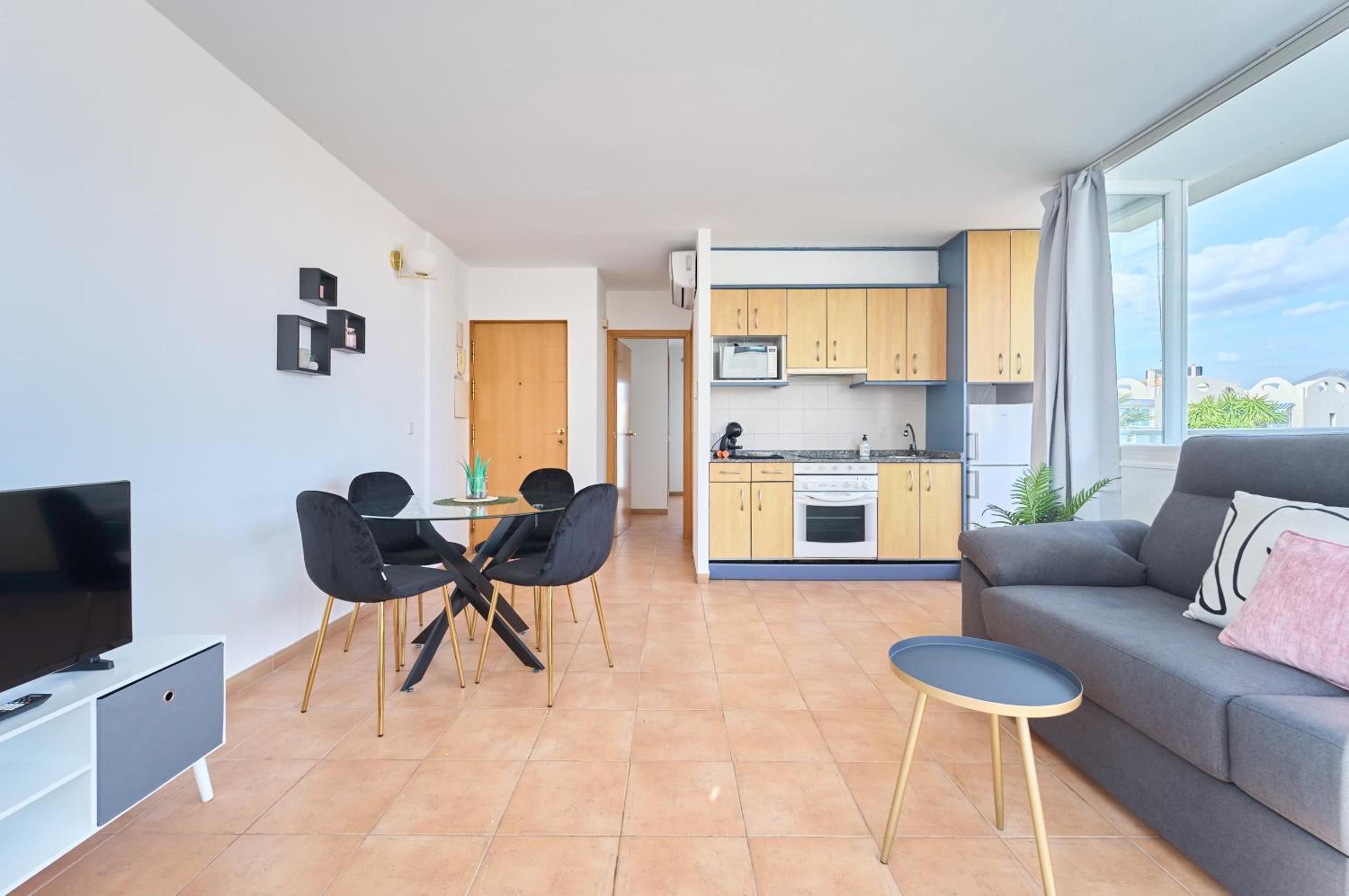 Apartamento de una habitación con terraza