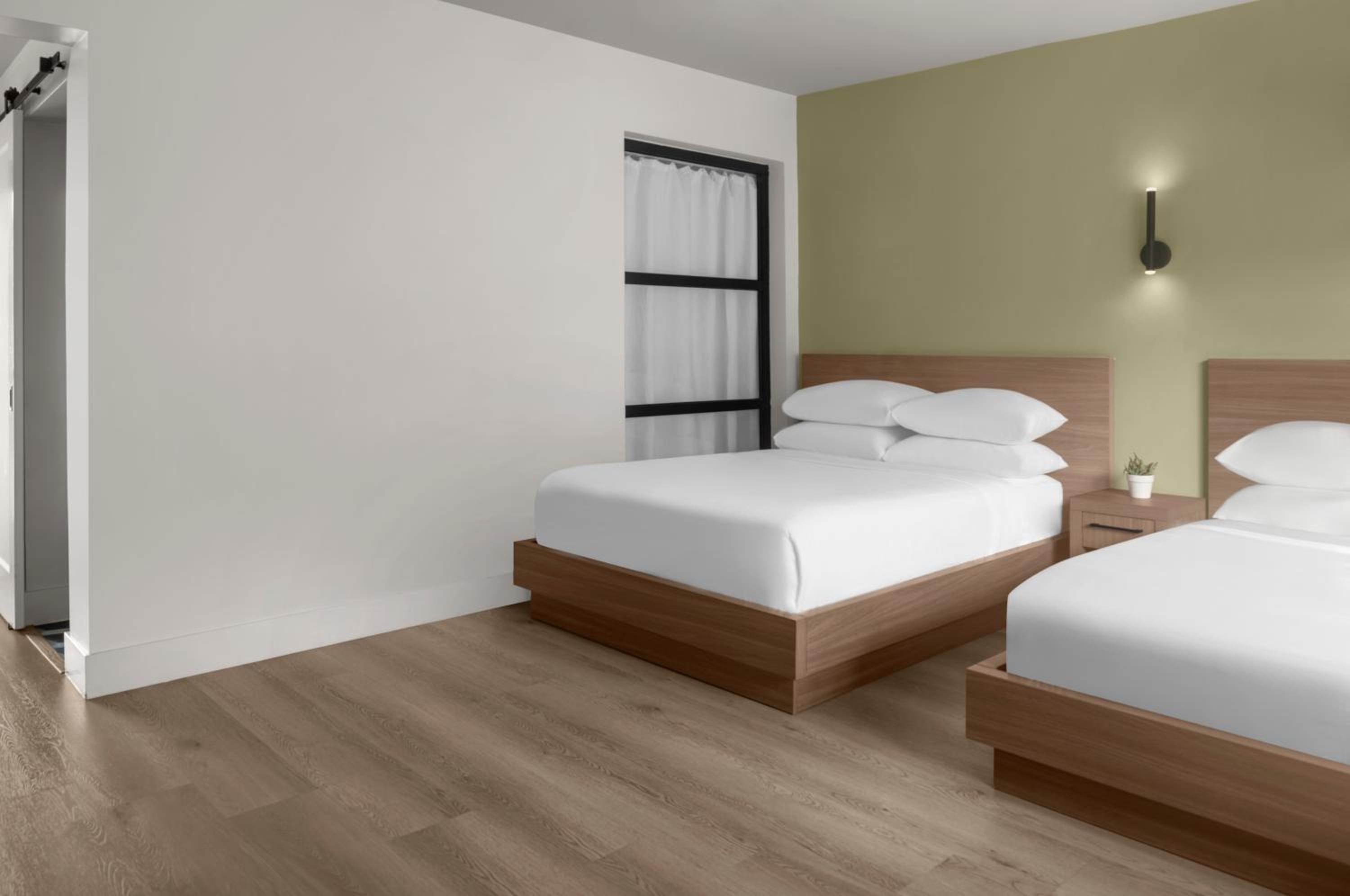 Double Room with Two Double Beds and Balcony