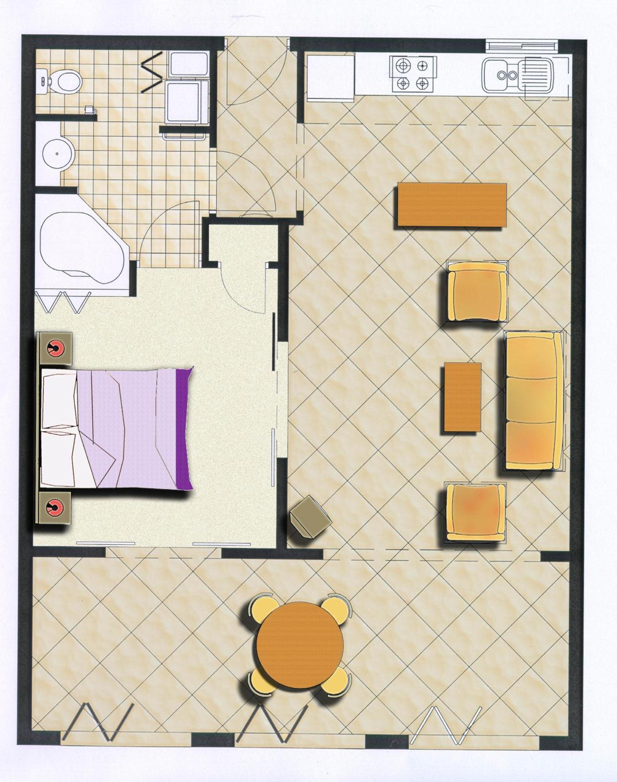 One-Bedroom Apartment with Courtyard - Photo 9