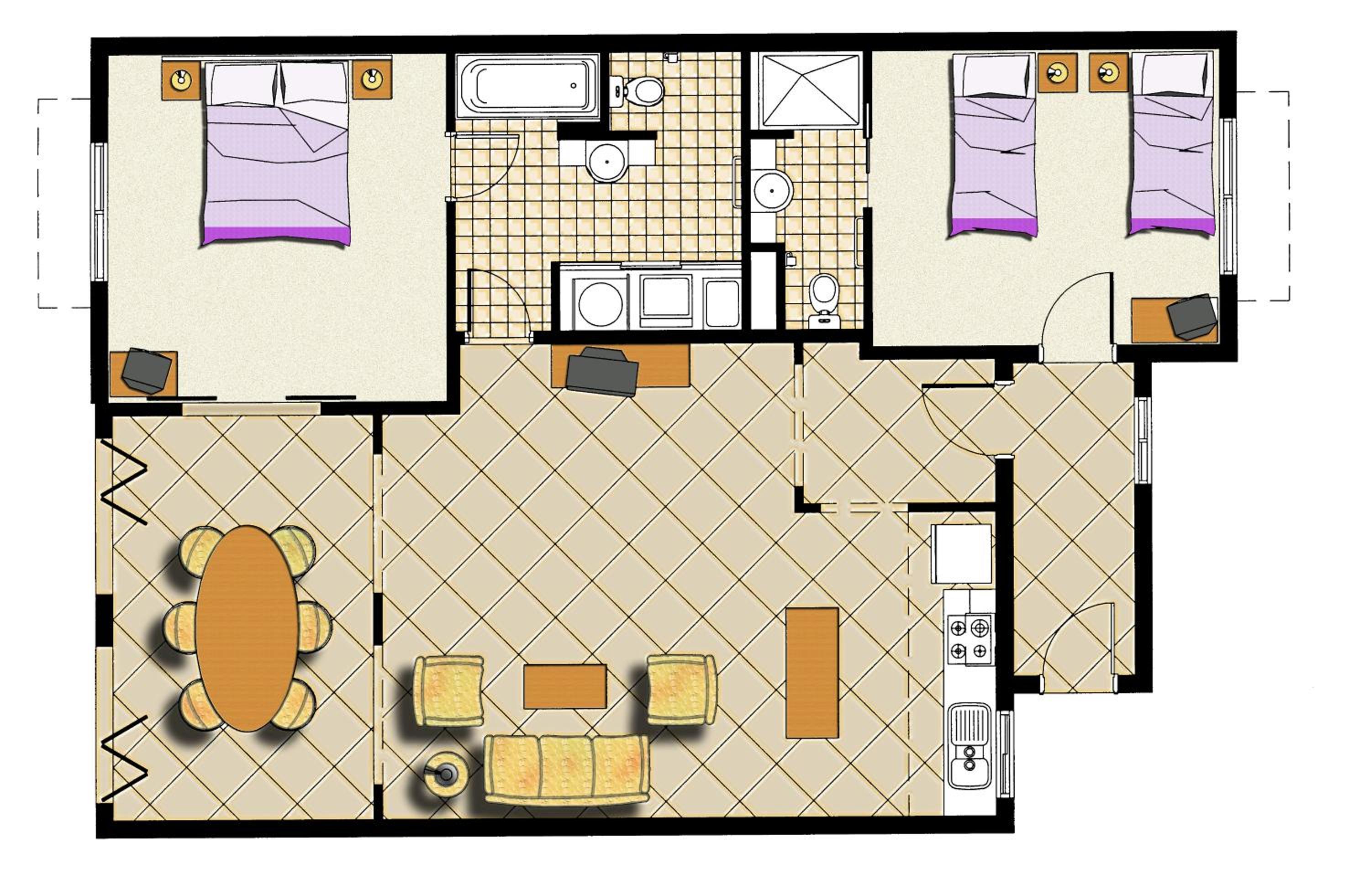 Two-Bedroom Apartment - Photo 3