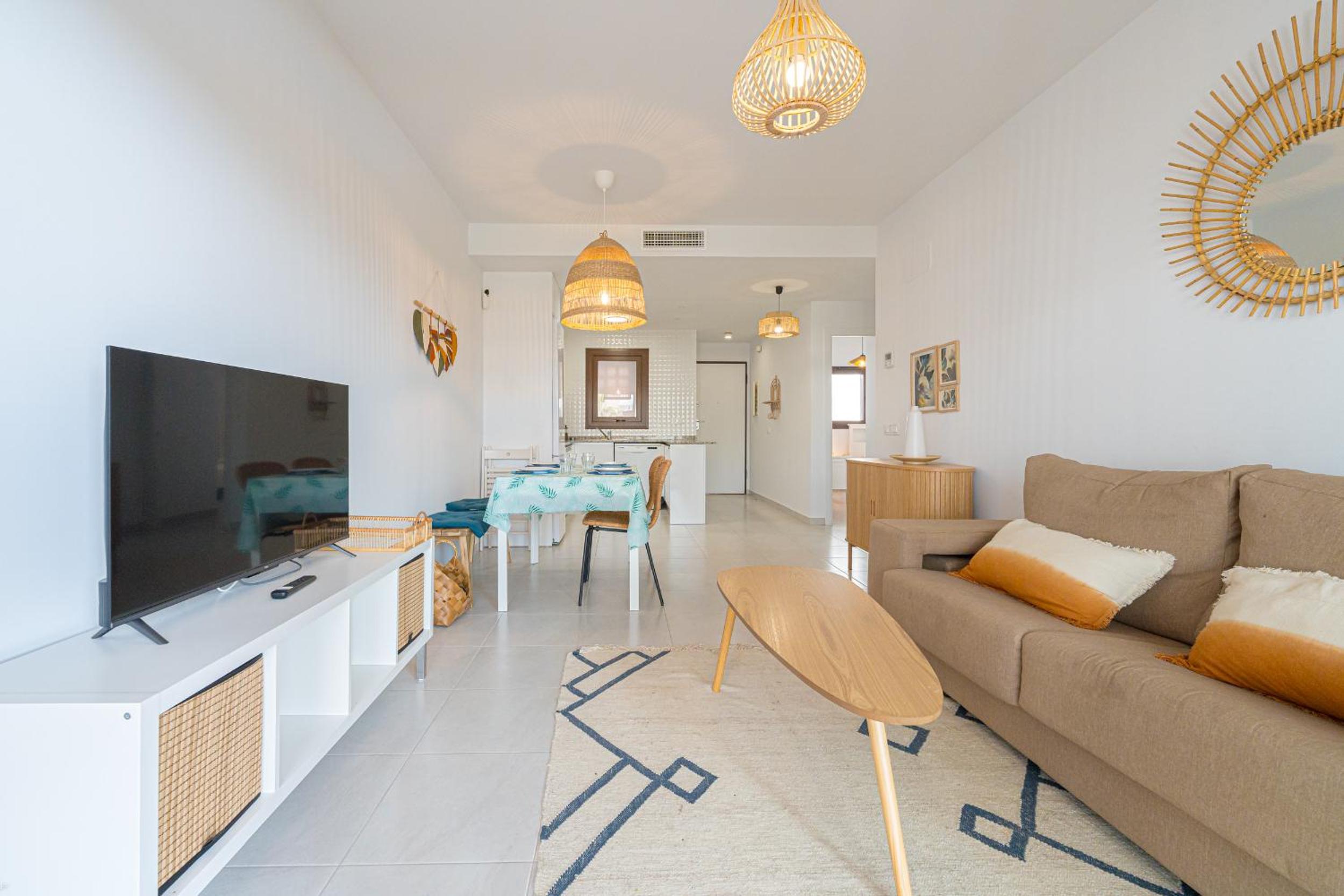 Apartamento con vista a la piscina