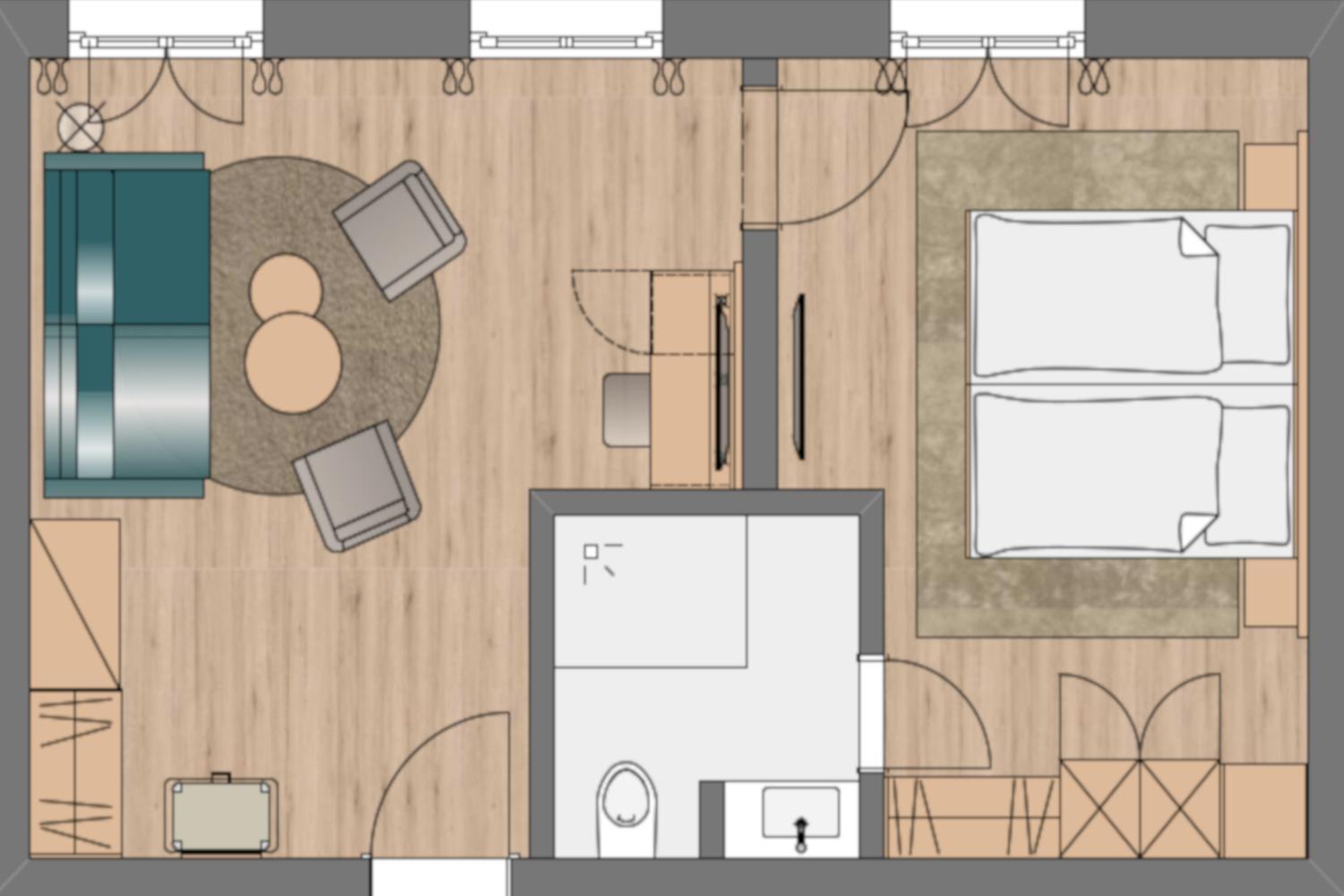 Junior Suite with Balcony - Lake view photo 2