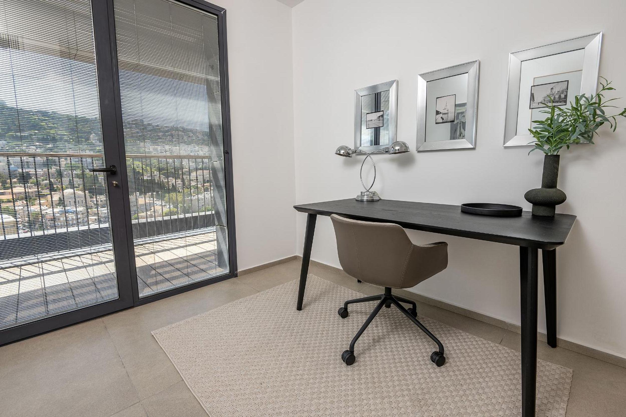 Three Bedroom Apartment with Balcony and Office 