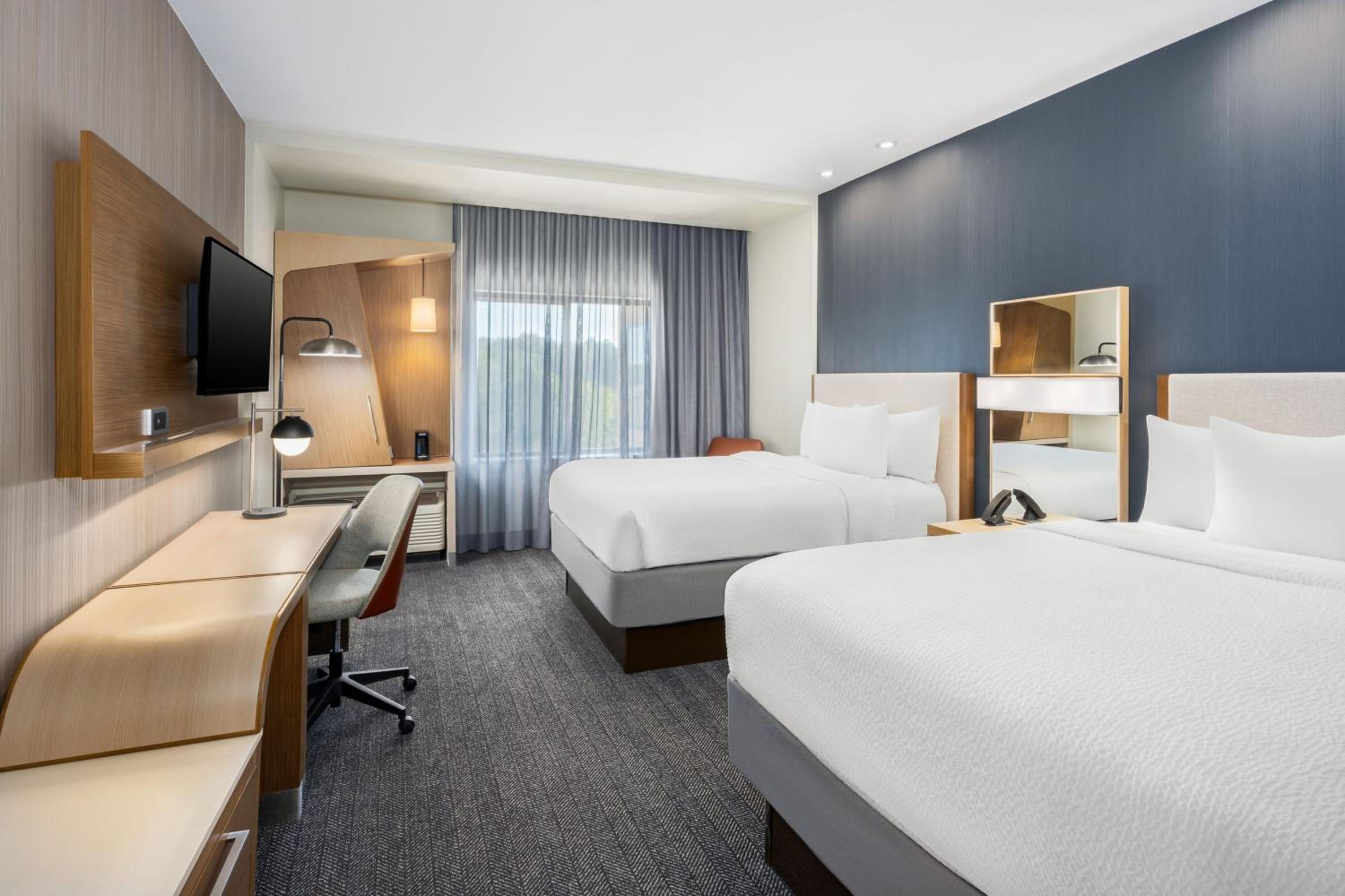 Queen Room with Two Queen Beds and Roll-In Shower - Mobility Access/Hearing Accessible photo 1