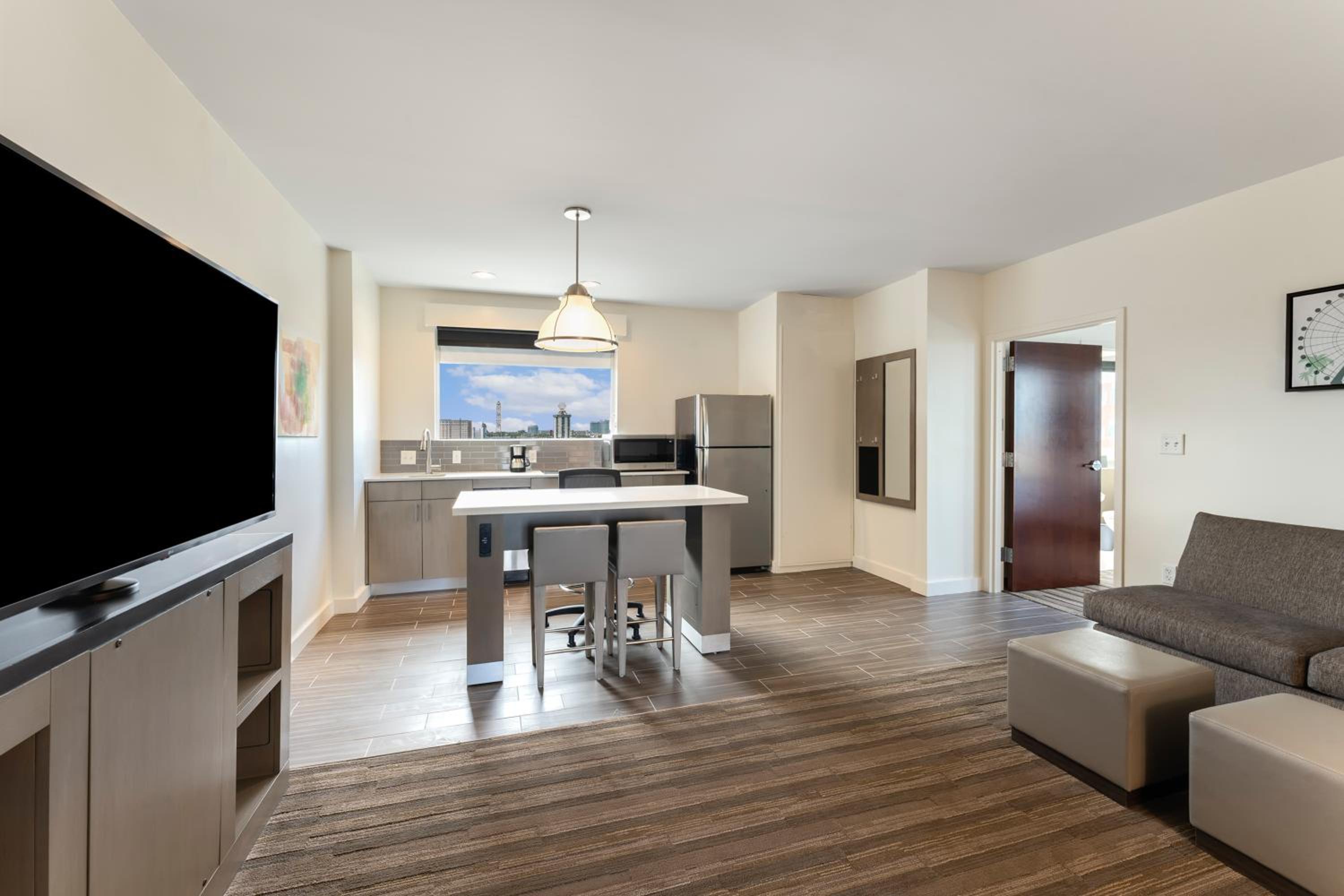 One-Bedroom King Suite with Sofa Bed and Kitchen