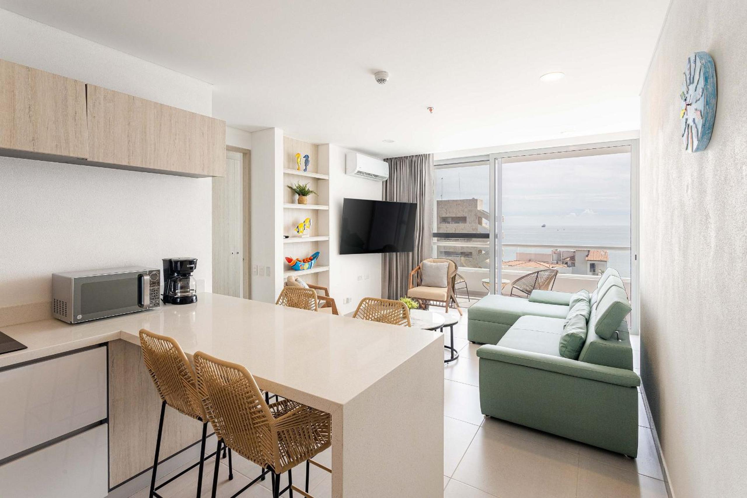 Two-Bedroom Apartment with Balcony and Sea View