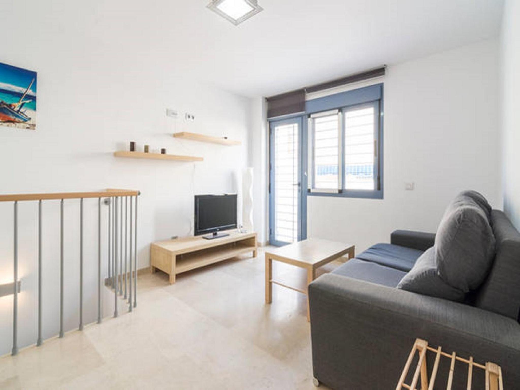 Apartamento dúplex con patio