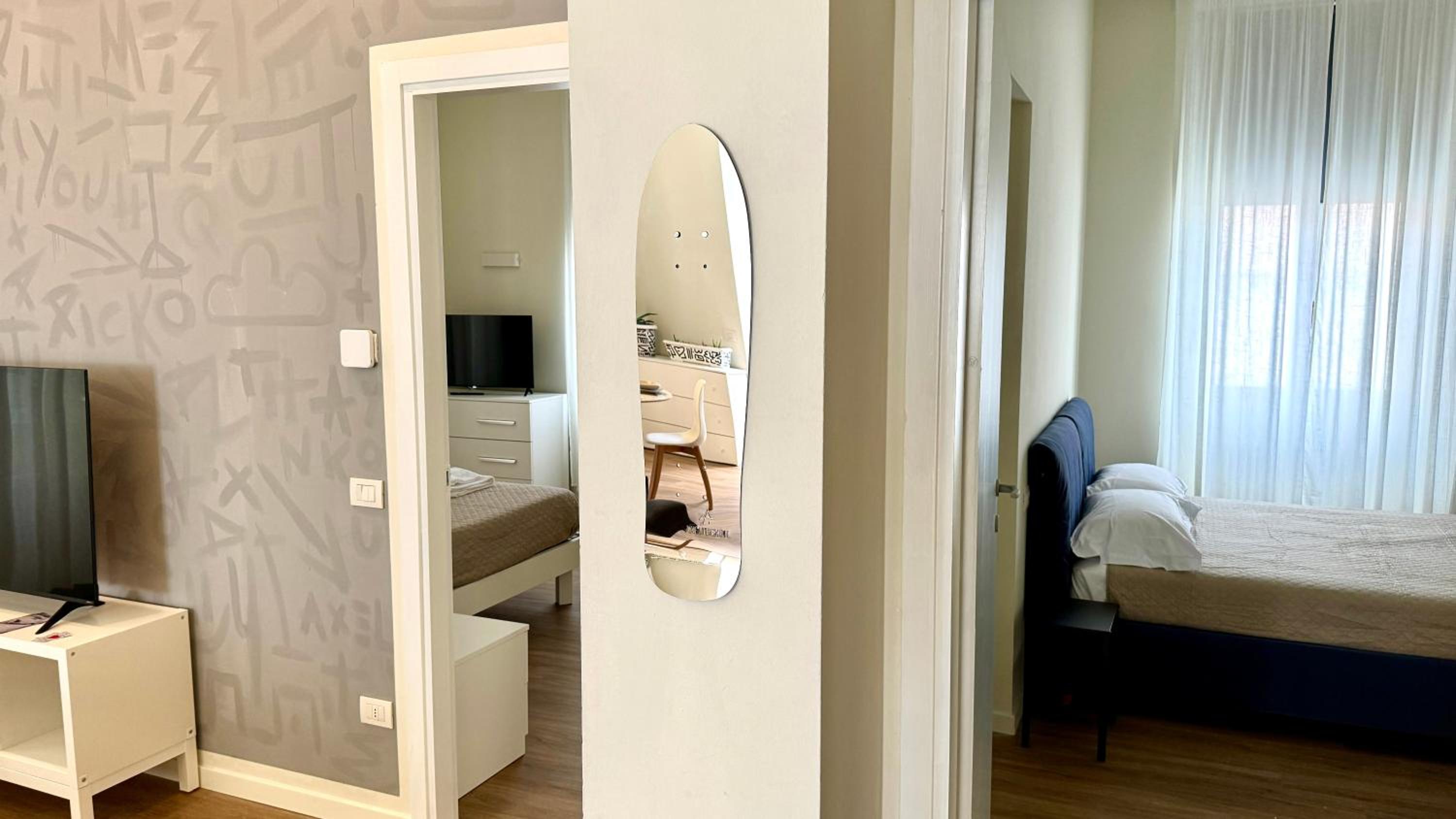 Deluxe Two-Bedroom Apartment with Garden View