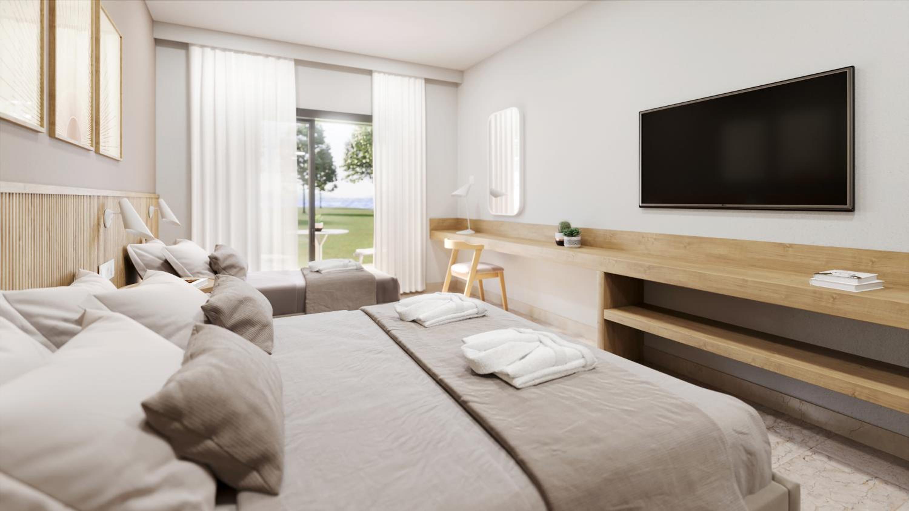 Double/Twin Room with Sharing Pool - Photo 1
