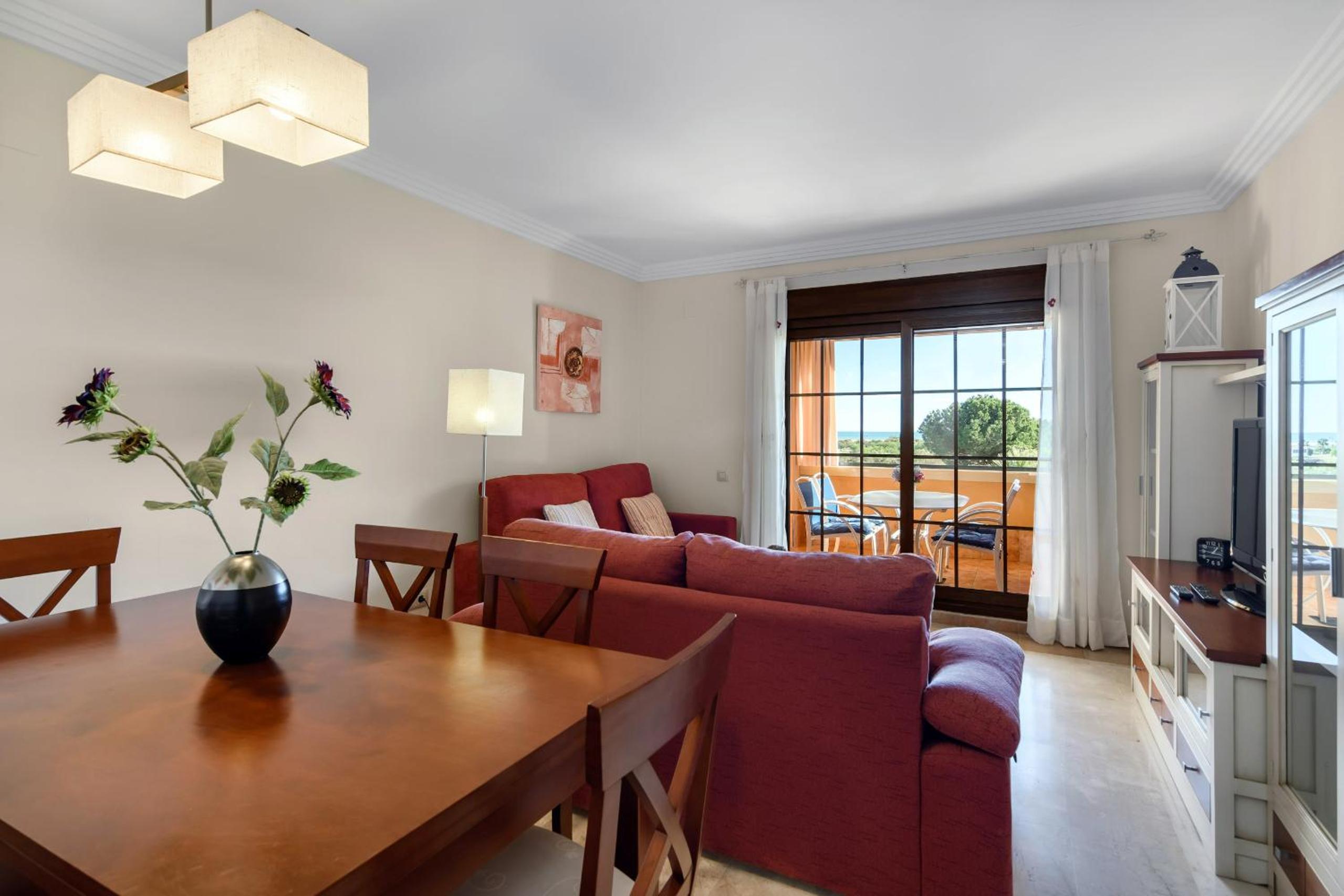 Apartamento con vista al jardín