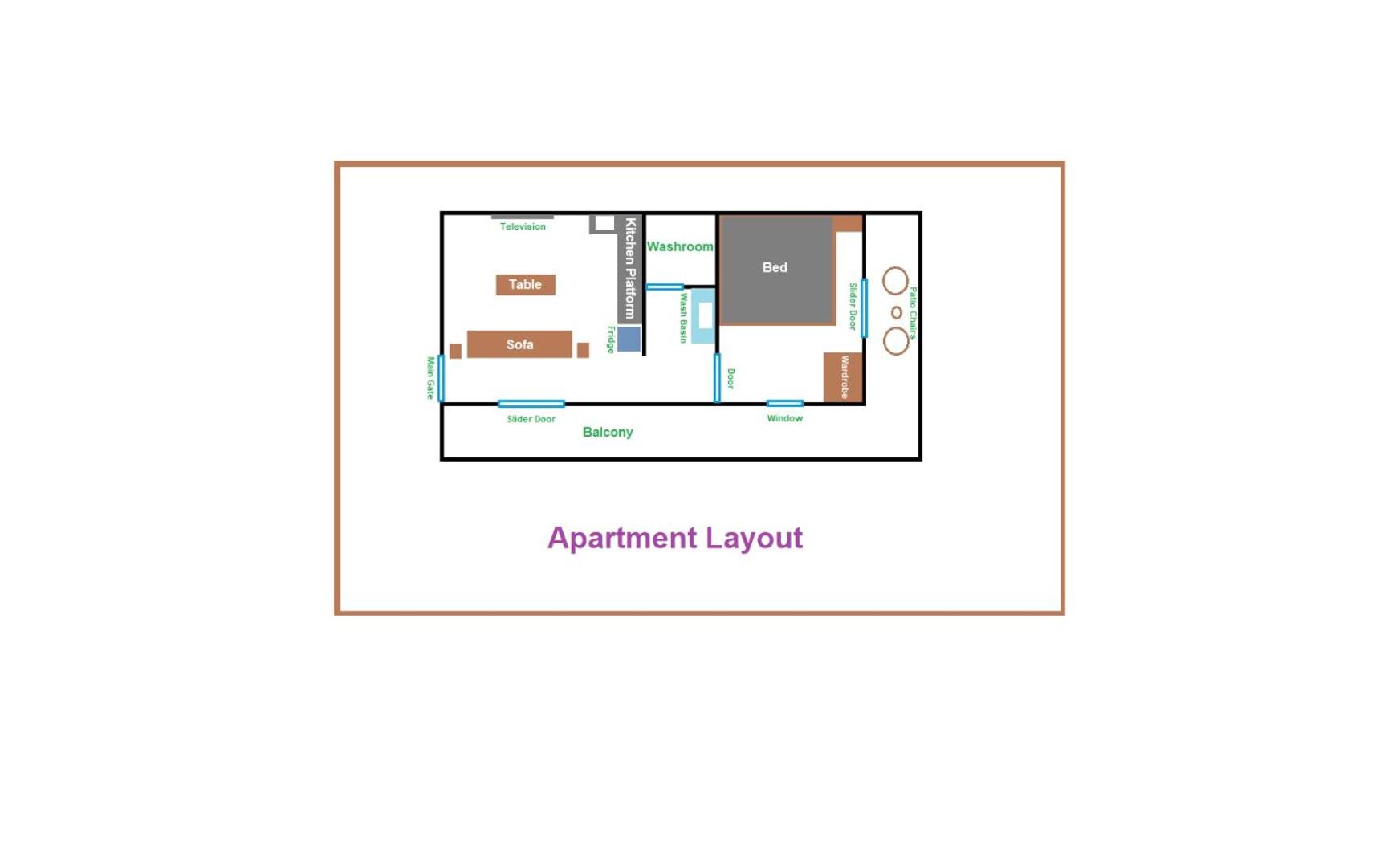 One-Bedroom Apartment With Garden View photo 2