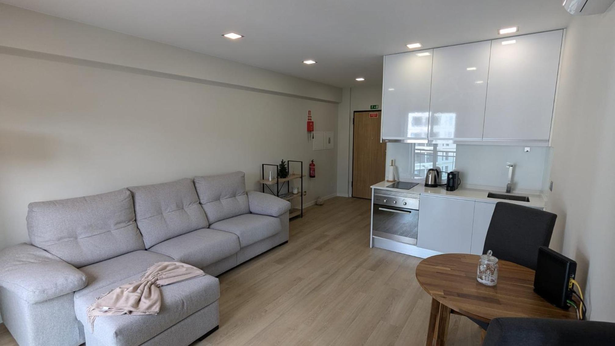 Deluxe One-Bedroom Apartment with City View