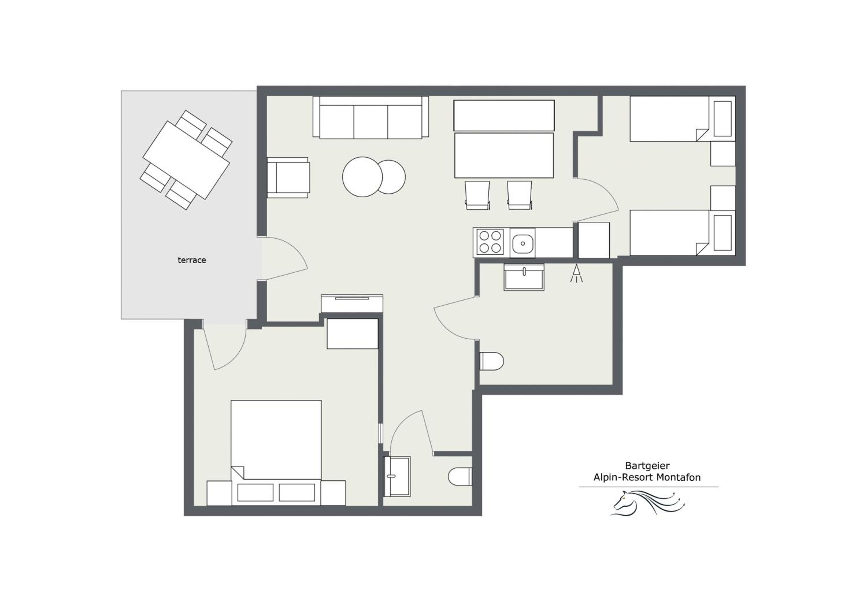 Apartment mit zwei Schlafzimmer 204