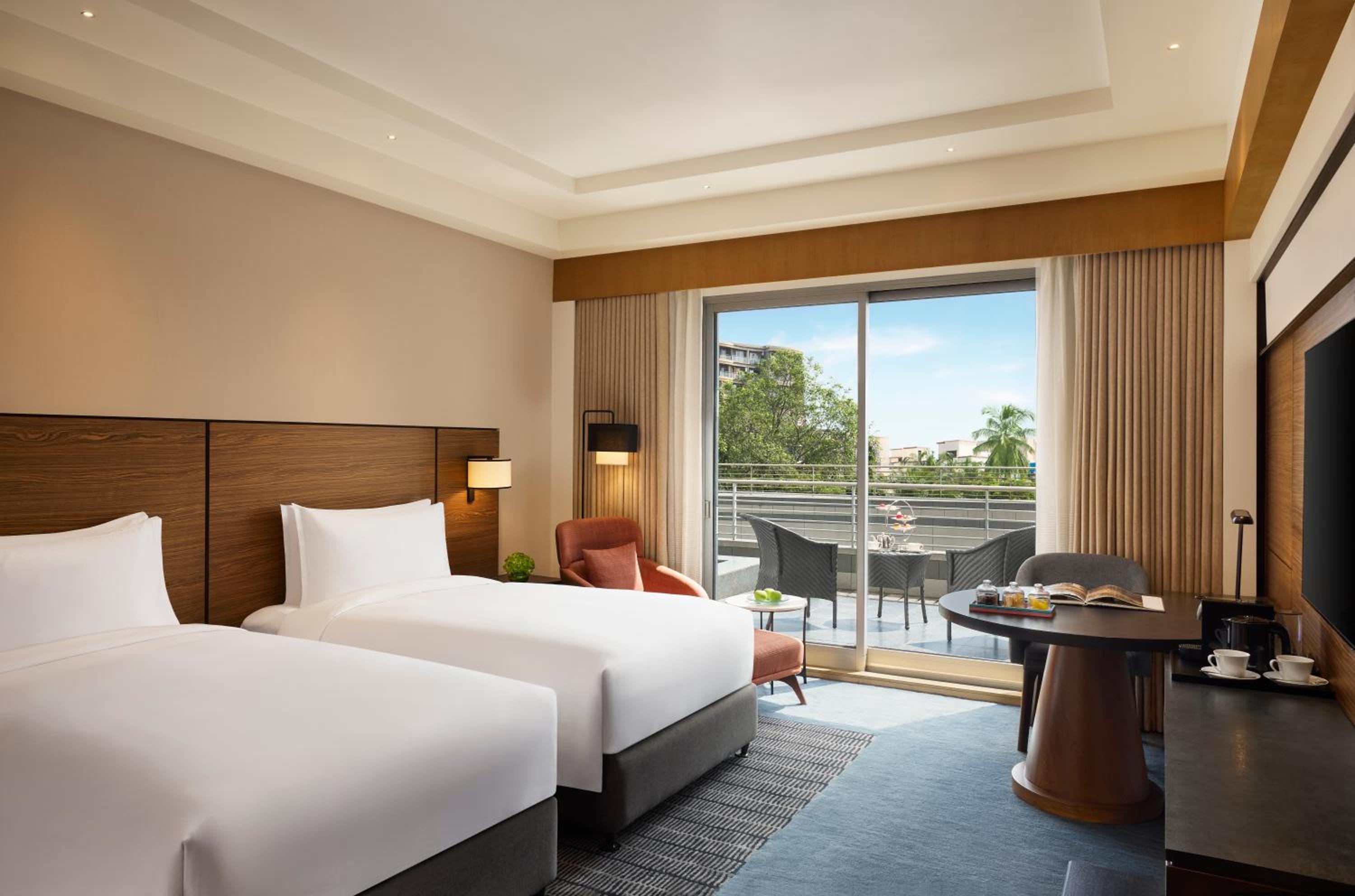 Twin Room with Patio – Club Access at Grand Hyatt Mumbai Hotel and Residences Twin Room with Patio – Club Access at Grand Hyatt Mumbai Hotel and Residences