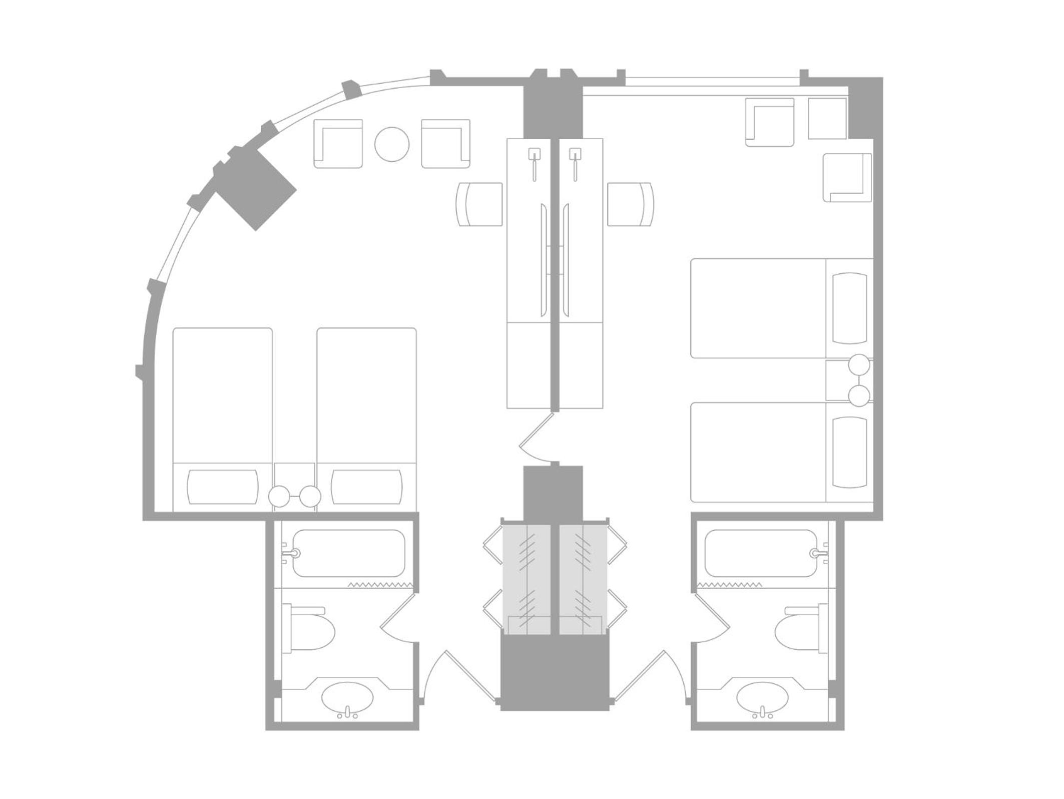 Garden Tower  Standard Twin 2 Rooms - Connecting Rooms, Non-Smoking photo 2