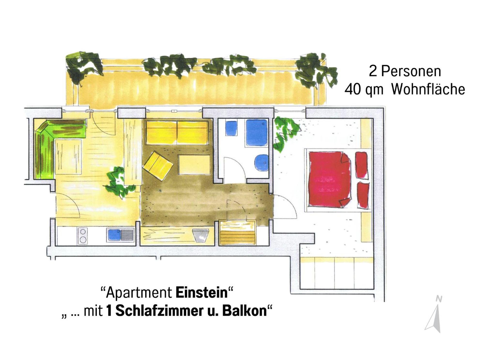 One-Bedroom Apartment with Balcony photo 2